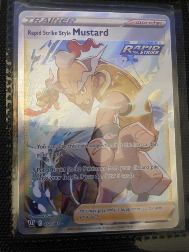pokemon mustard card Rapid Strike Style Mustard Hyper Rare - 176/163 main image 0