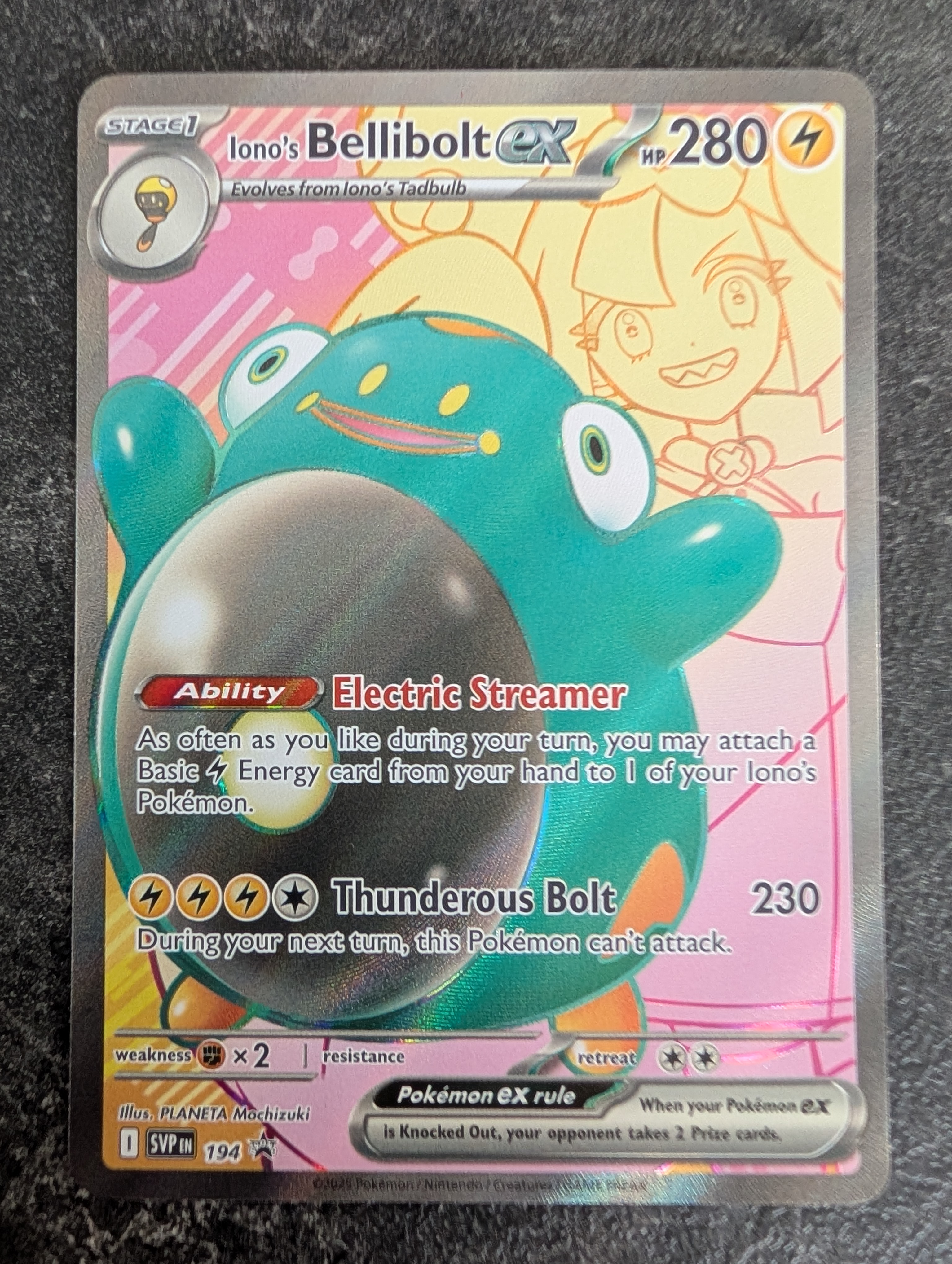 Iono's Bellibolt EX Iono's Bellibolt EX Premium Collection (194
