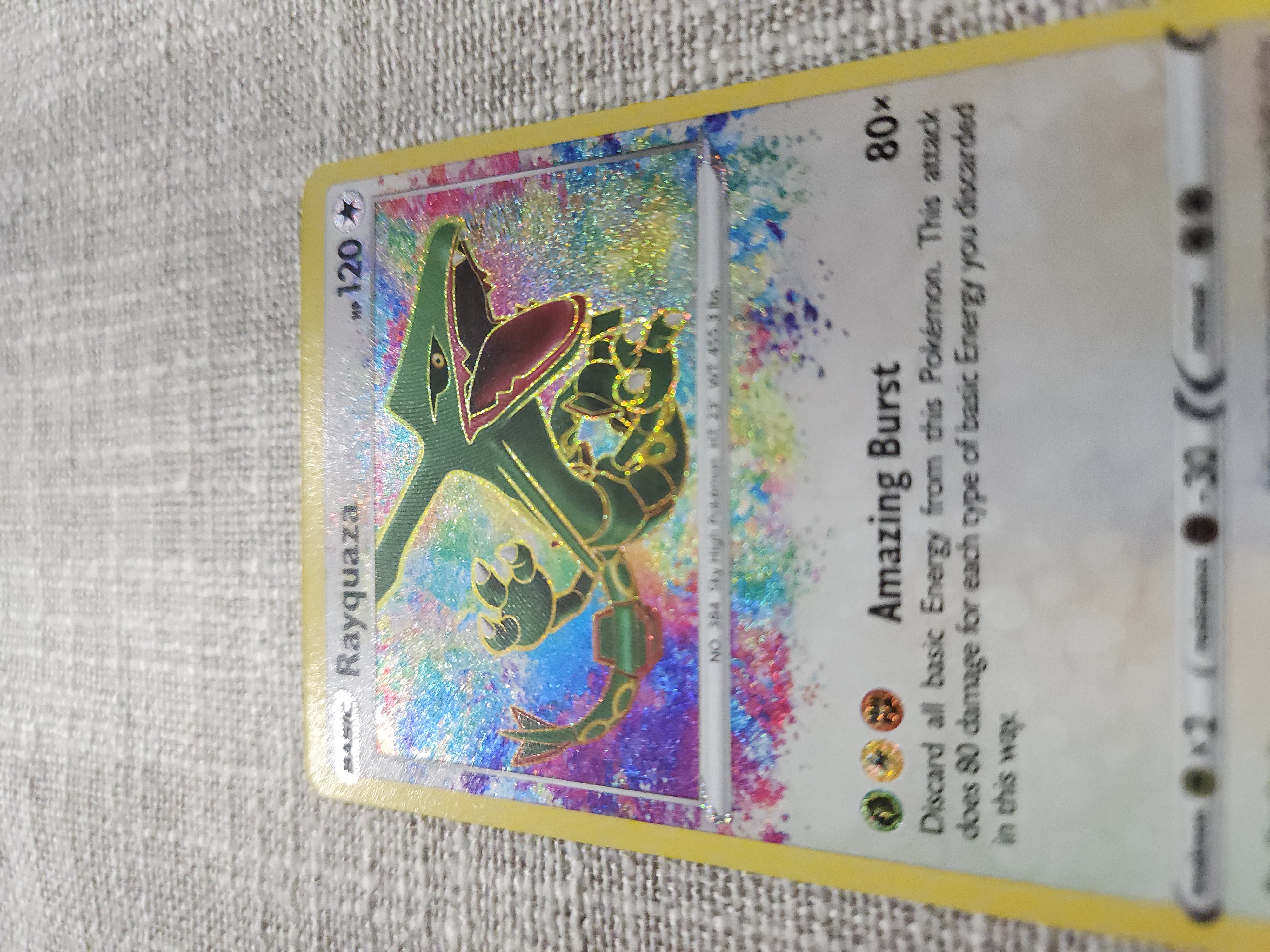 rayquaza pokemon card amazing rare Vivid Voltage 138 Rayquaza Amazing Rare CGC 9 - Subgrades