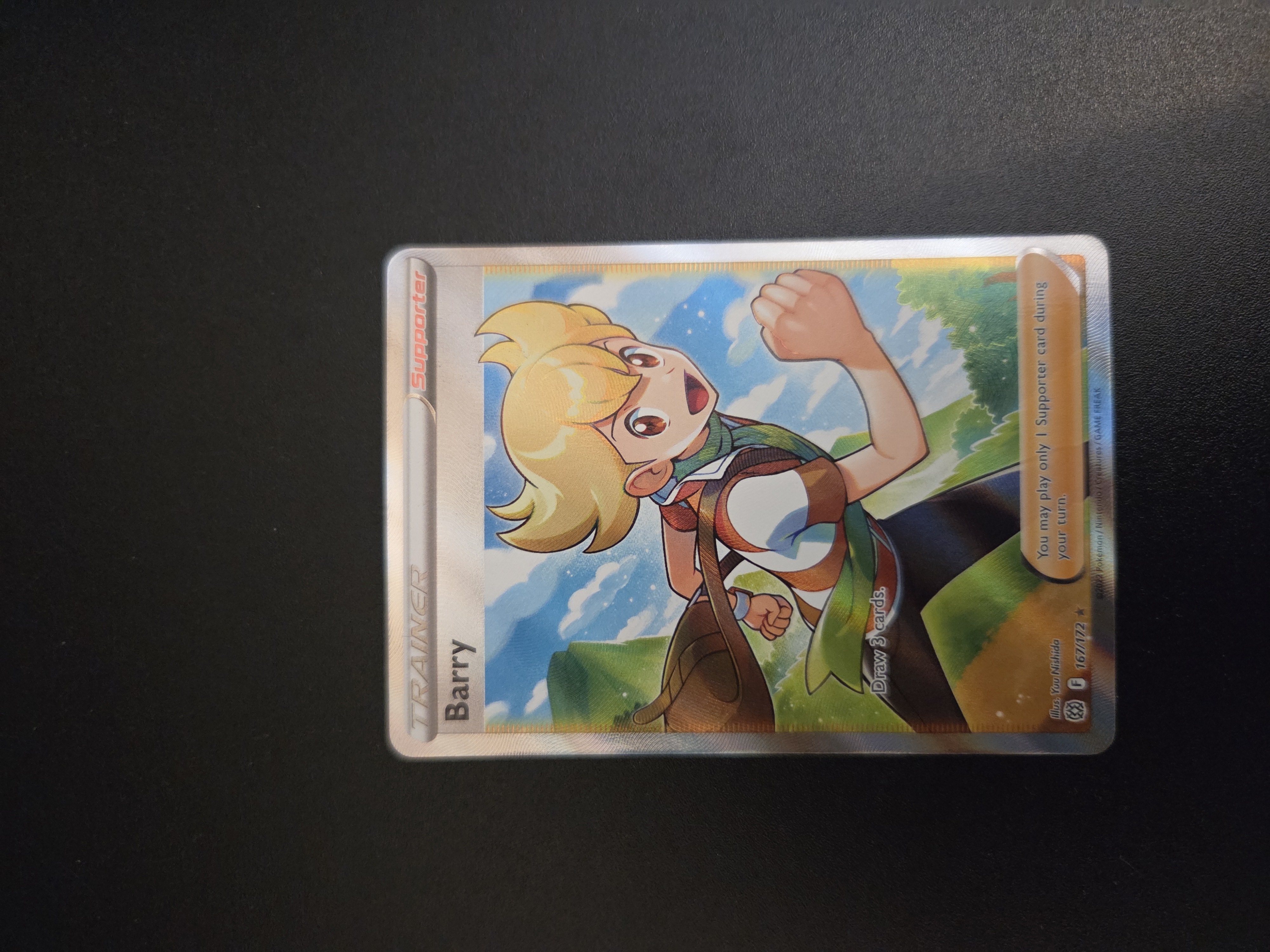 barry trainer pokemon card 167/172 Full Art Most Useful Trainer Cards From