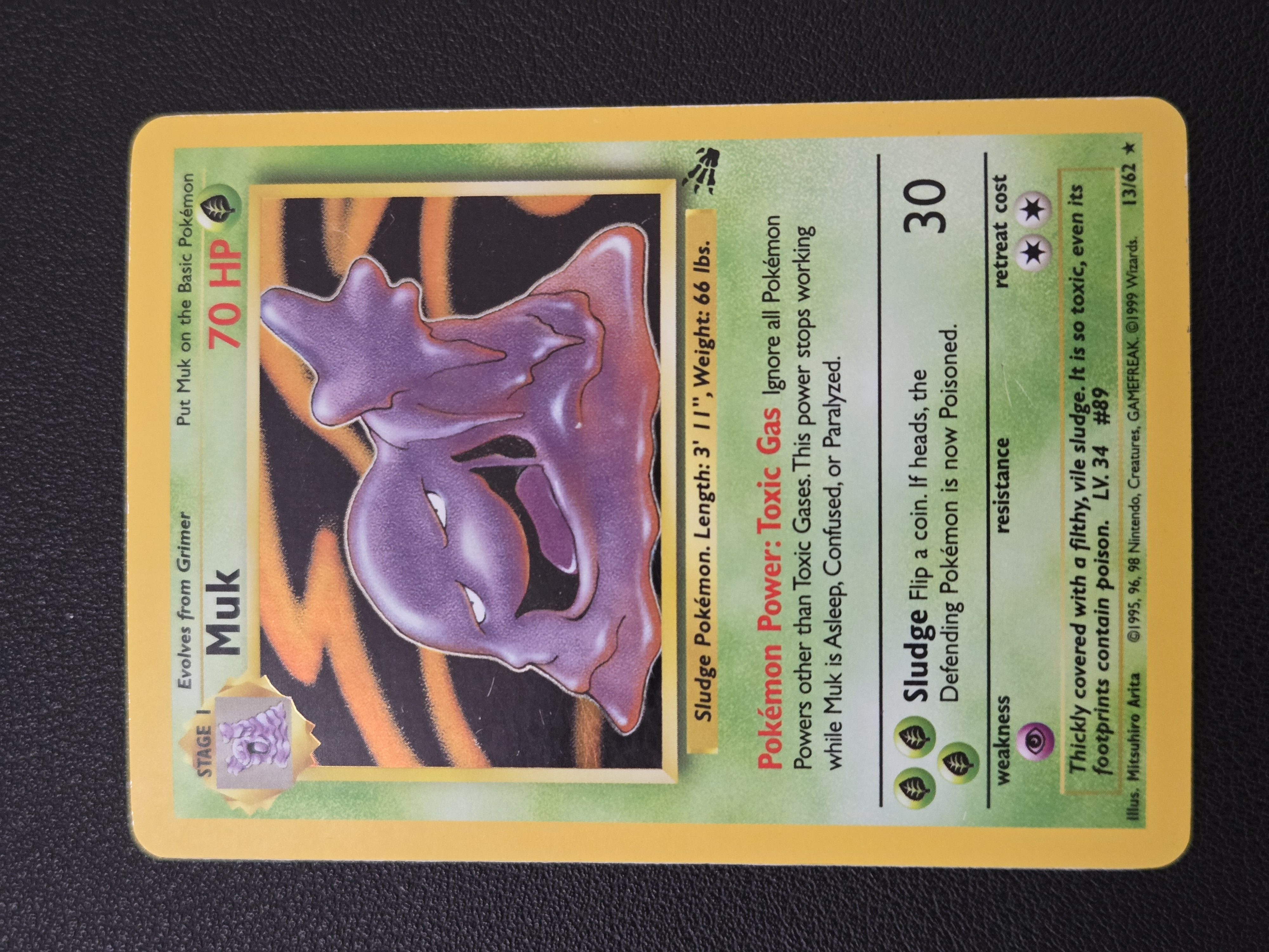 holographic muk pokemon card 005/086 Holo Rare 1st Edition 2005 NM Japanese r417 the Defending Pokémon is now Poisoned and Burned Pokemon TCG Rare Alolan Muk