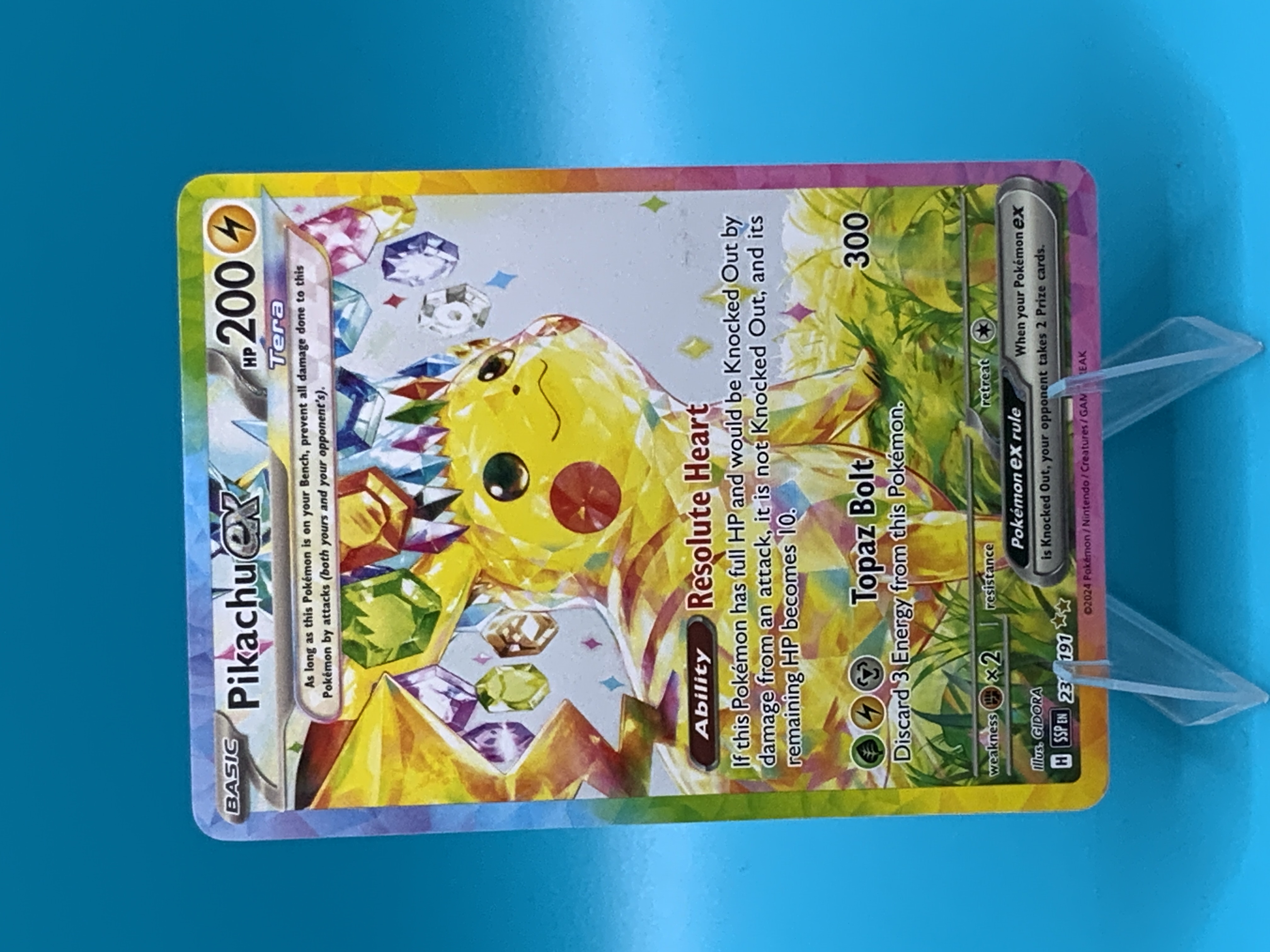 Pikachu EX Special Illustration Rare (238) 2024 Pokemon Ssp EN