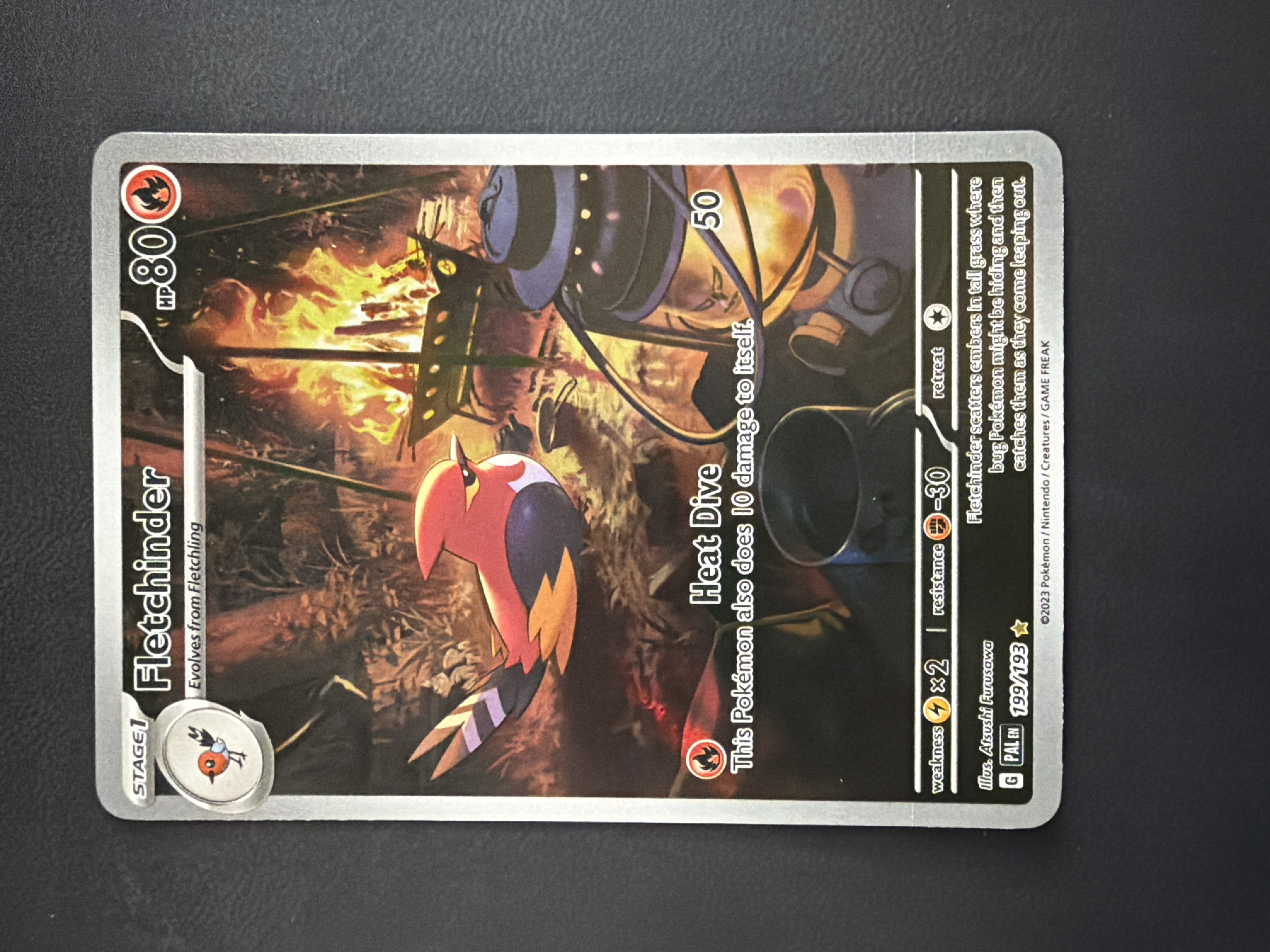 fletchinder pokemon card Fletchinder (028/195) [Sword & Shield: Silver Tempest] Damaged Reverse Holofoil
