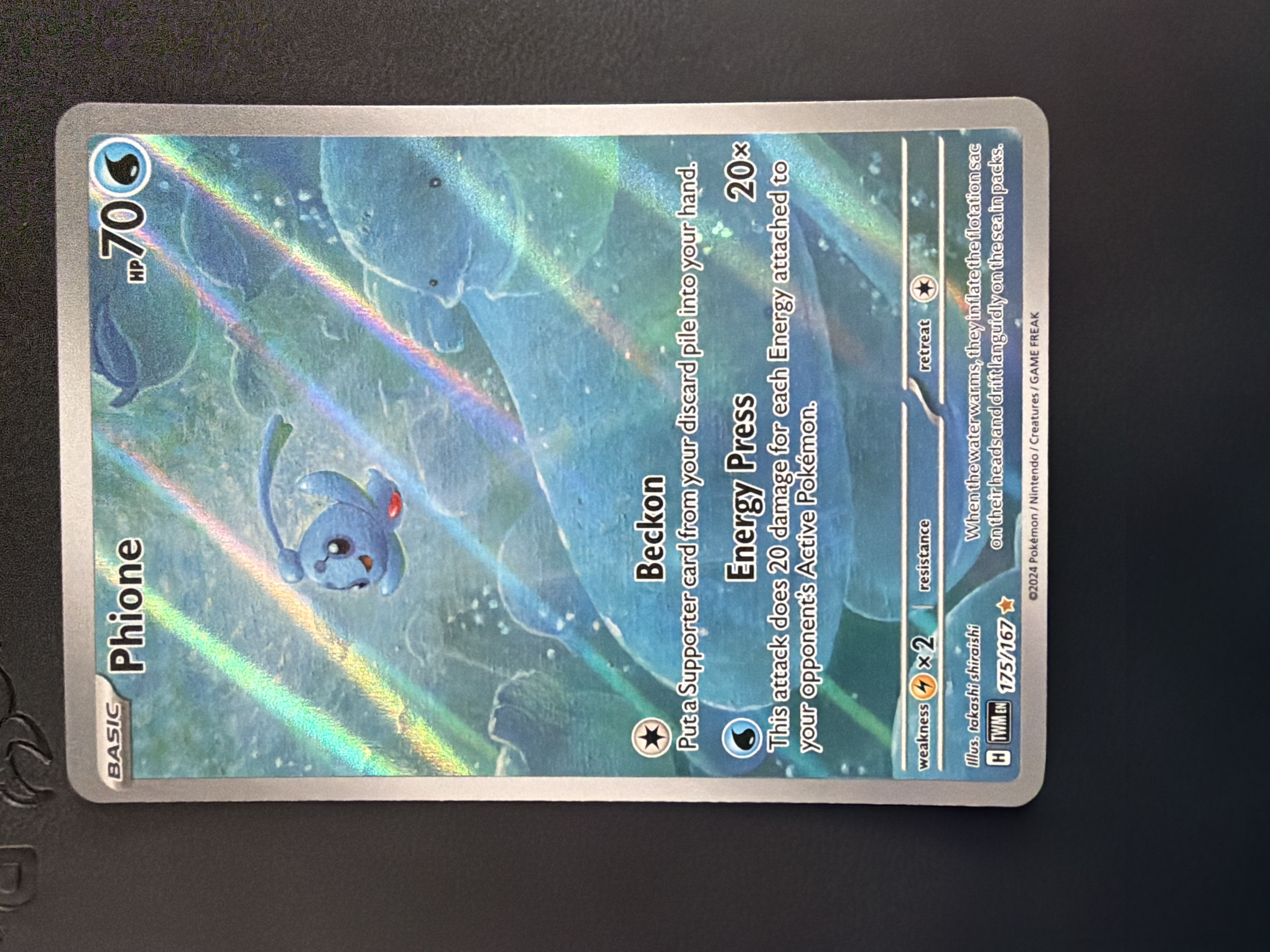 phione pokemon card price Pokmon TCG Majestic Dawn 27/100 English CGC 9.5 Mint PayMore Sandhill Water Energy Press (20x This attack does 20 damage for each Energy attached to your opponents Active Pokmon.) Phione Illustration Rare (175) 2024