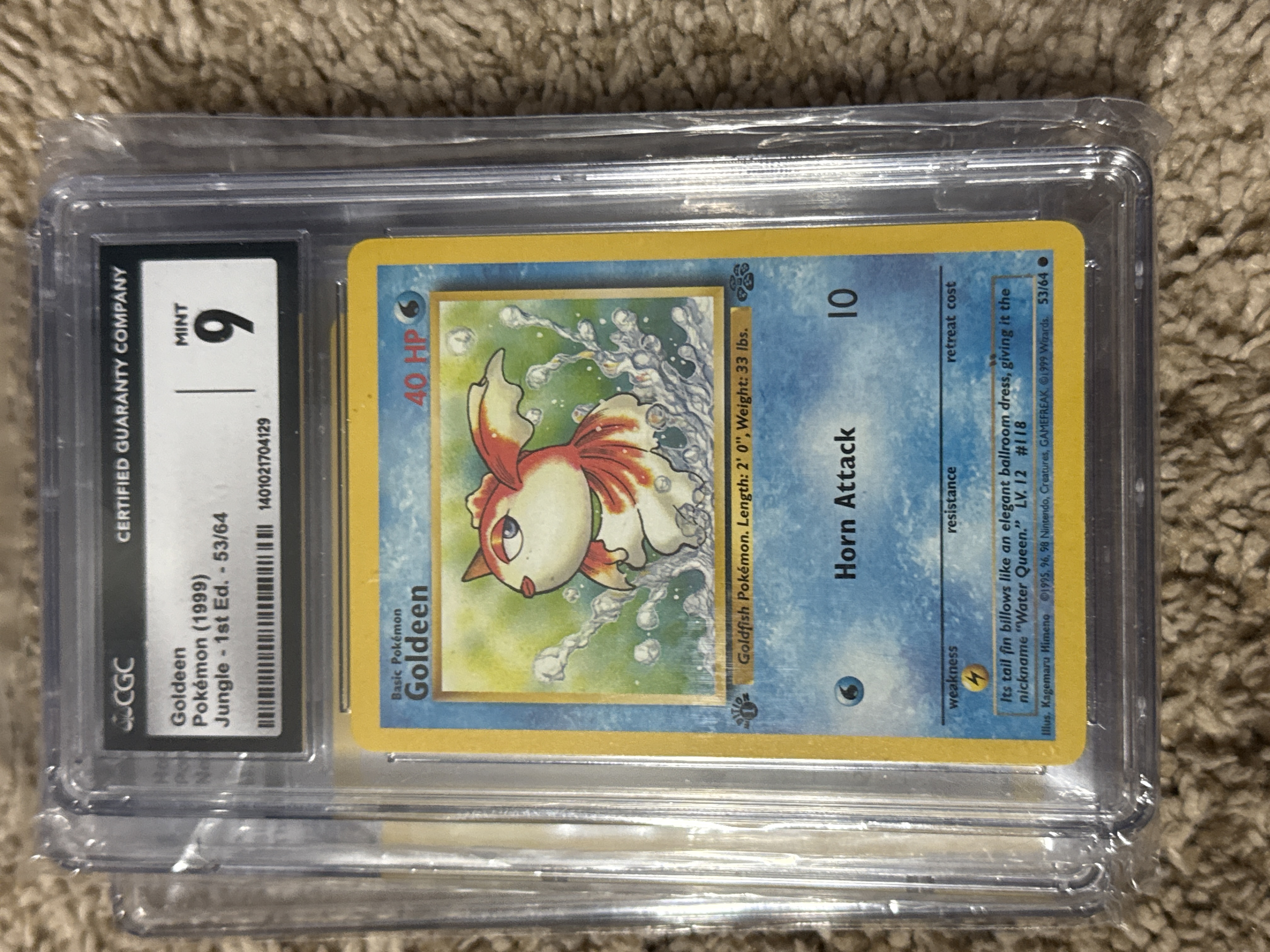 Goldeen 1st Edition (53) 1999 Pokemon Jungle - Pokmon Card Data