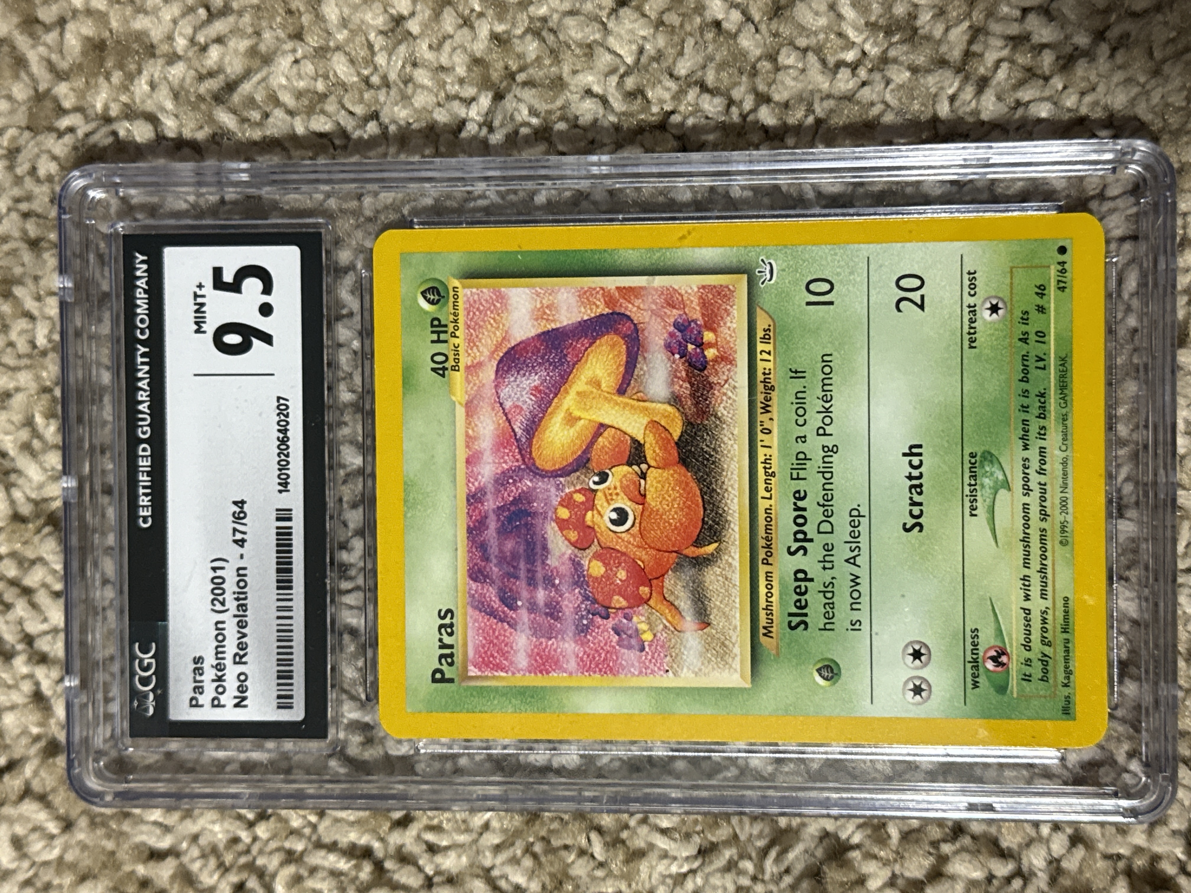 Paras (47) 2001 Pokemon Neo Revelation Paras (47) 2001 Pokemon Neo Revelation