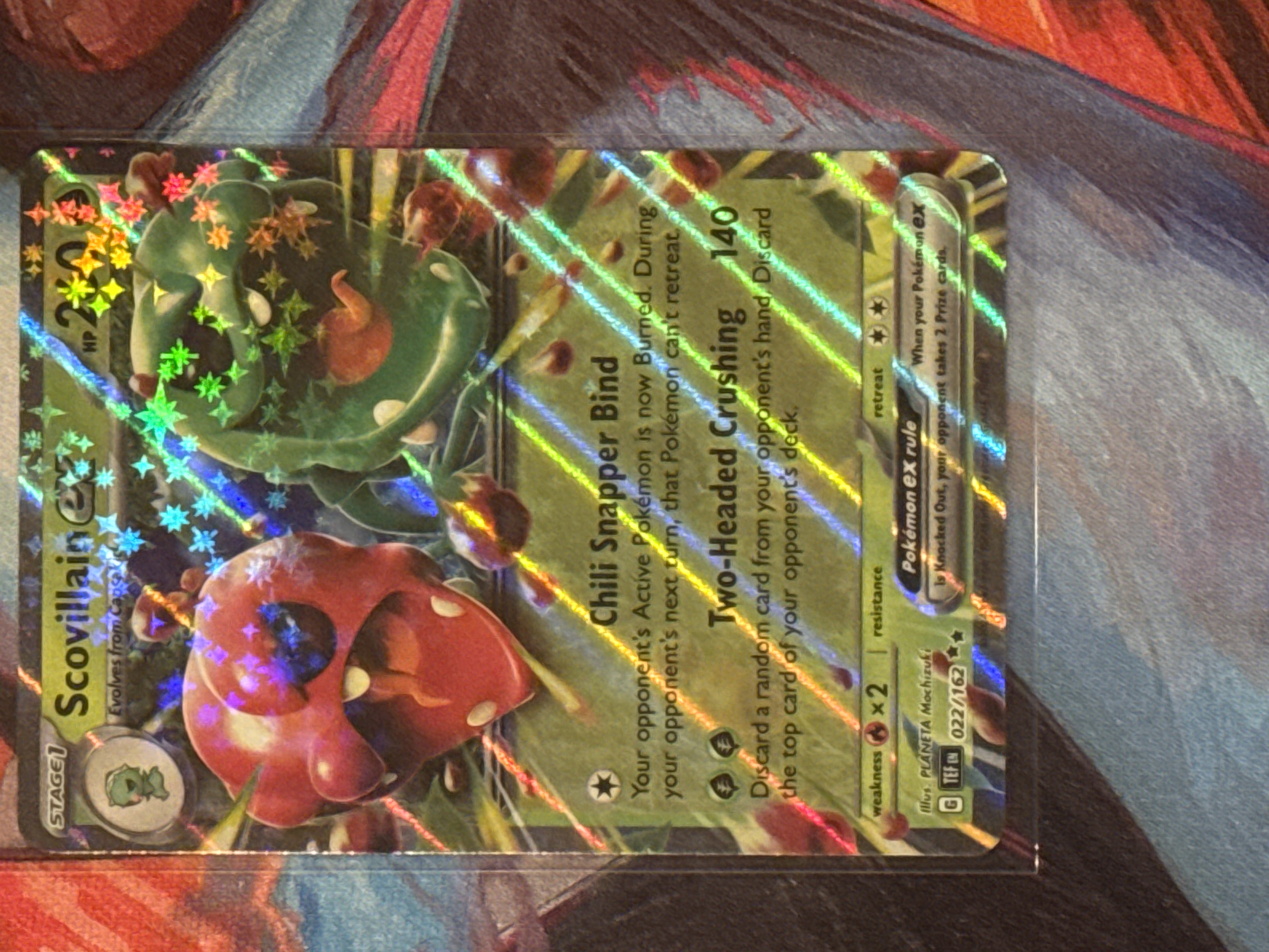 Scovillain EX (022) 2024 Pokemon Tef EN-Temporal Forces - Pokmon Card Data