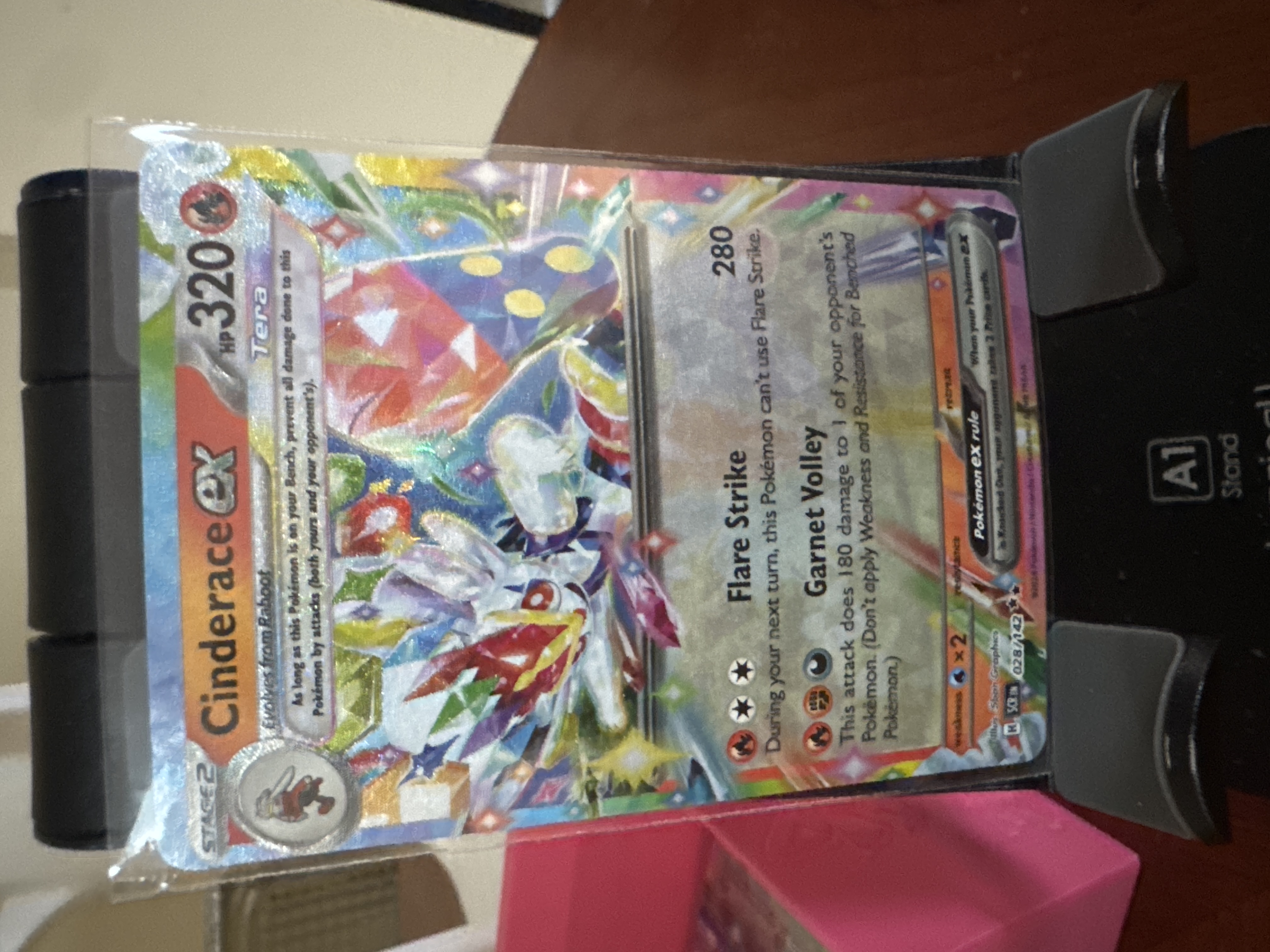 Cinderace EX (028) 2024 Pokemon Scr EN-Stellar Crown - Pokmon Card Data