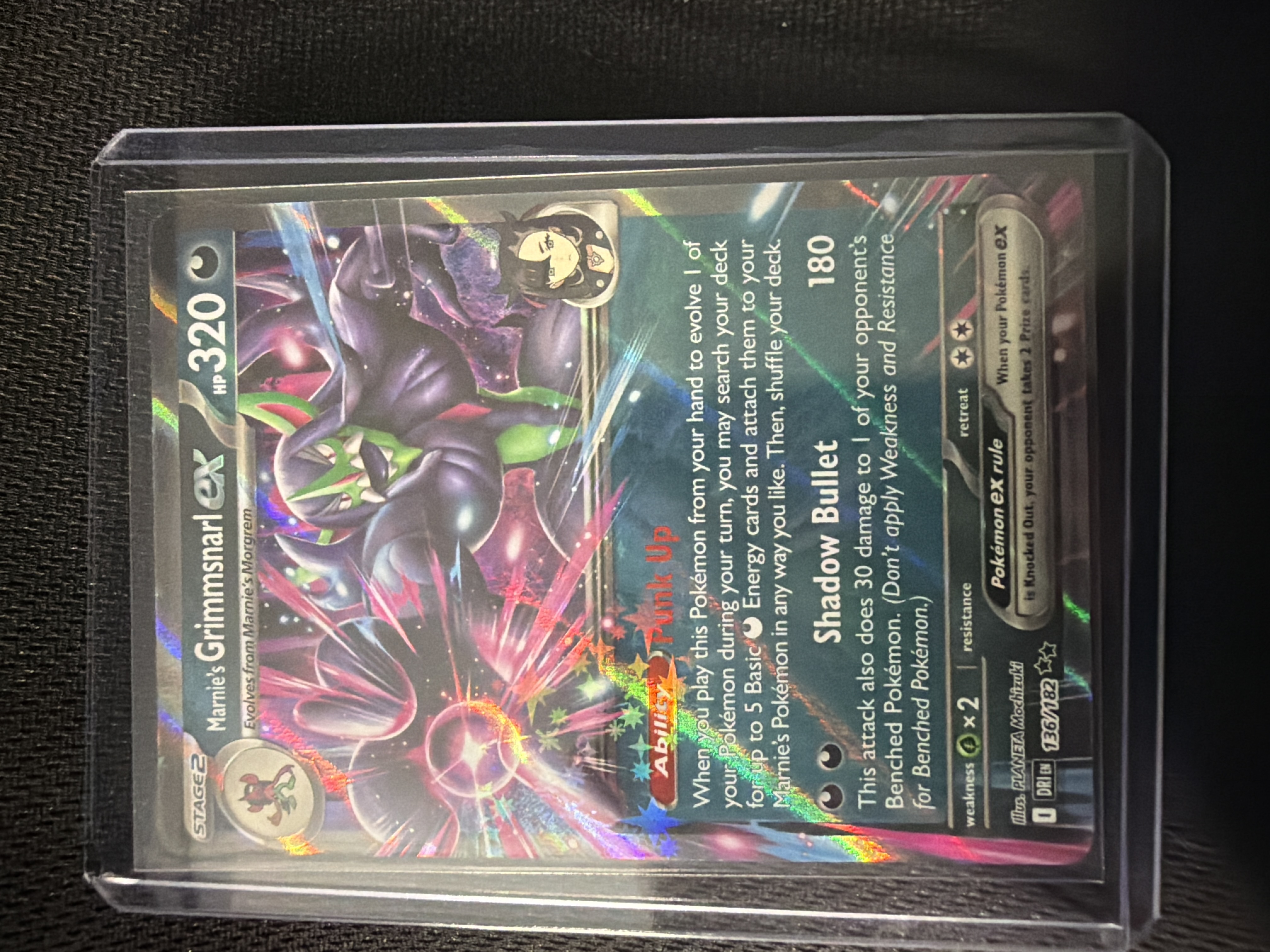 Marnie's Grimmsnarl EX (136) 2025 Pokemon Dri EN-Destined Rivals - Pokmon Card Data Marnie's Grimmsnarl EX (136) 2025 Pokemon Dri EN-Destined Rivals - Pokmon Card Data