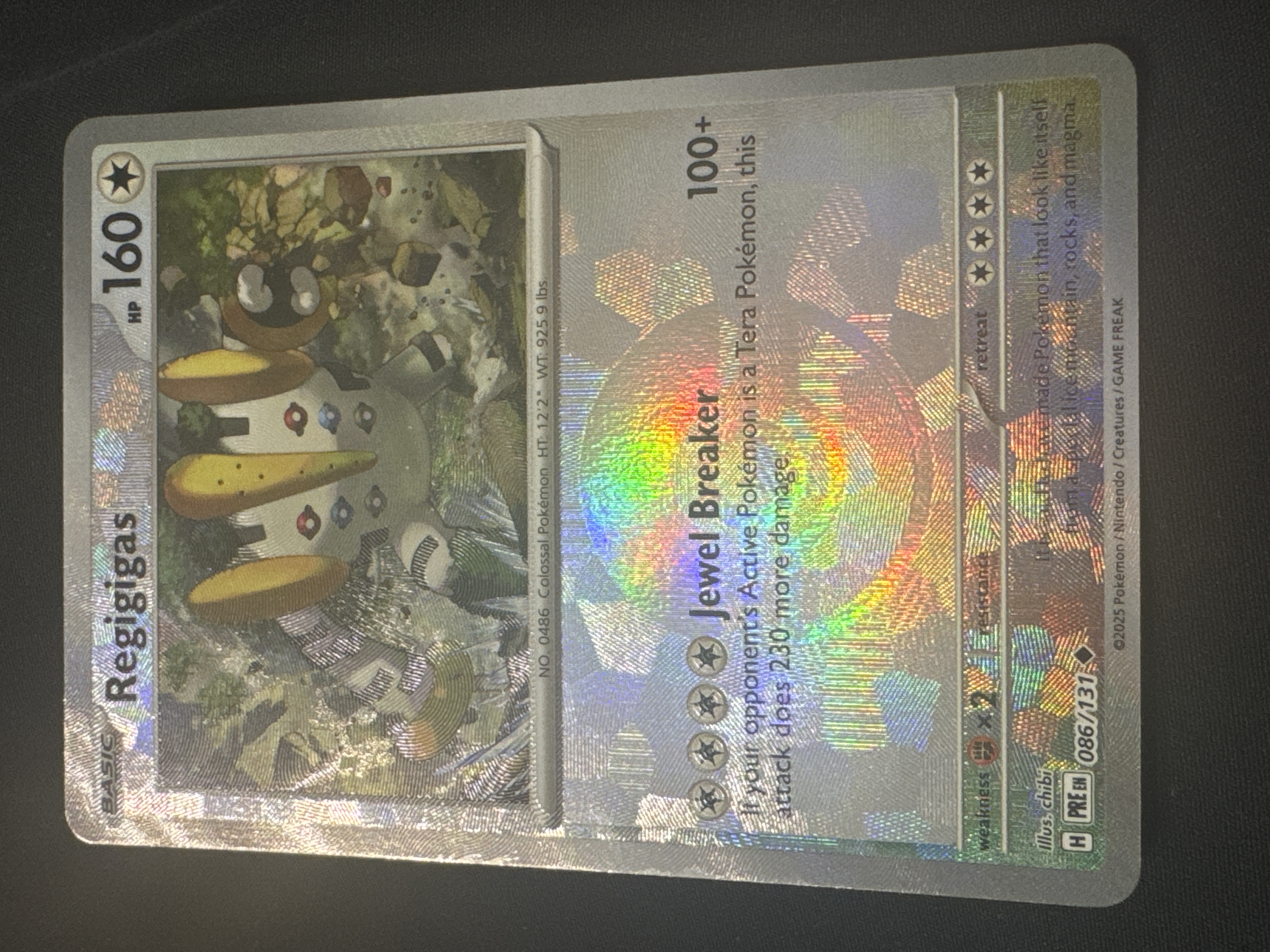 regigigas pokemon card Holo VSTAR 114/159 Ultra Rare Crown Zenith TCG this attack does 150 more damage Regigigas V Ultra Rare Pokemon