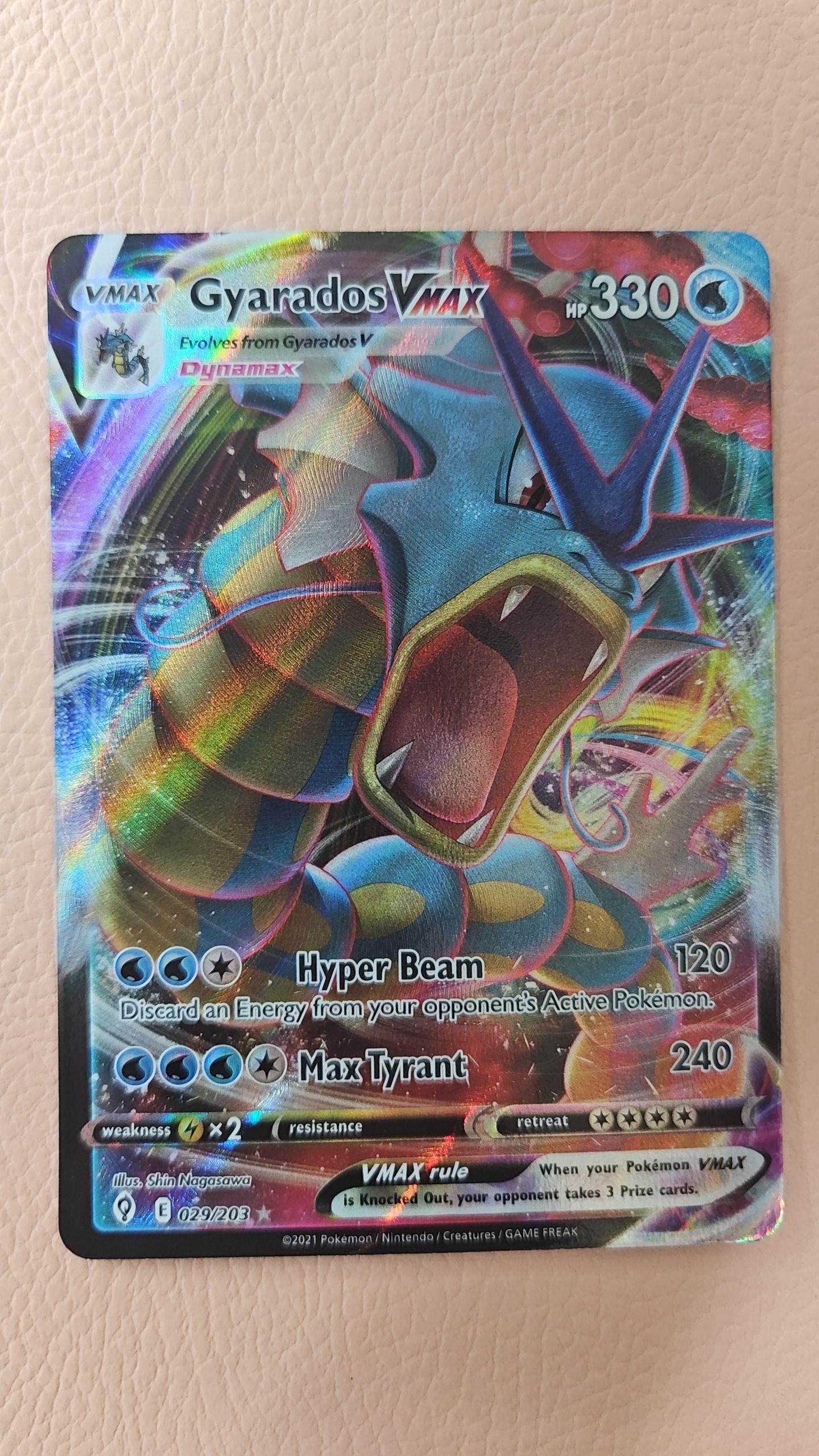 gyarados vmax pokemon card price - 029/203 this card is the perfect way to showcase your collection. Full Art/Gyarados Vmax (029) 2021