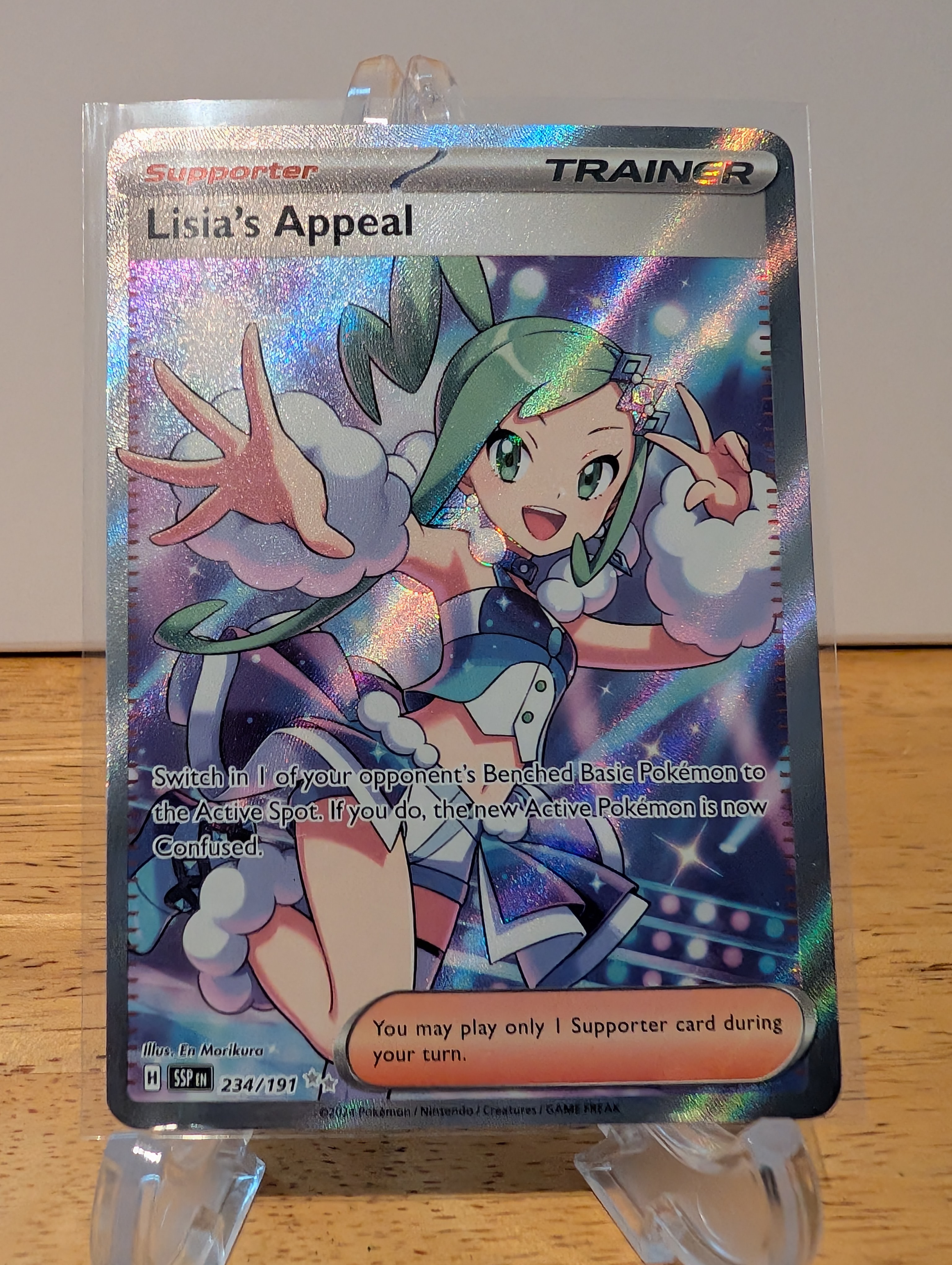 lisia's appeal pokemon card Lisia's Appeal SR SV7a #086 PSA 10 main image 0