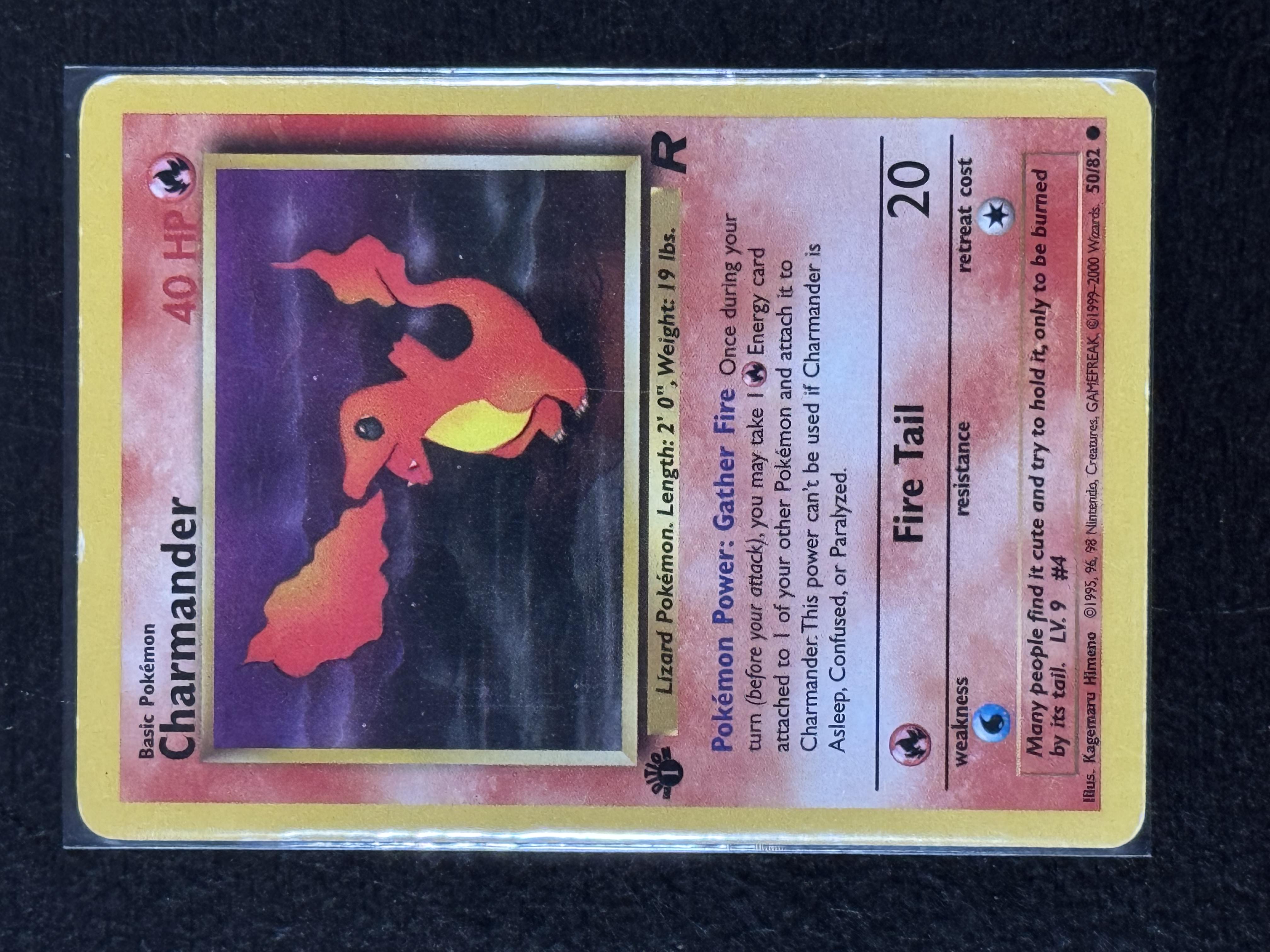 Charmander 1st Edition (50) 2000 Pokemon Rocket - Pokmon Card Data Charmander 1st Edition (50) 2000 Pokemon Rocket - Pokmon Card Data