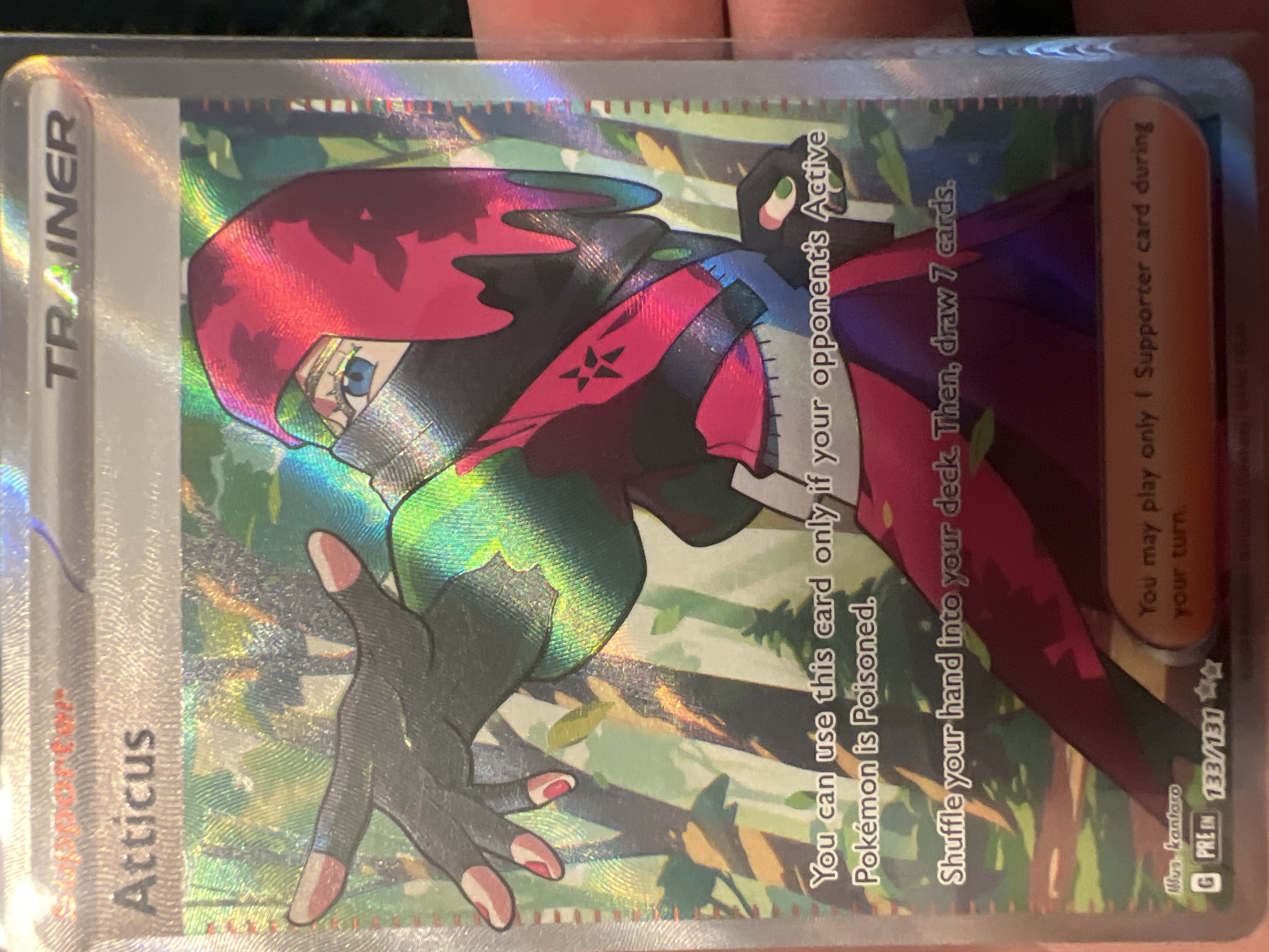 Atticus Ultra Rare (133) 2025 Pokemon Pre EN-Prismatic Evolutions - Pokmon Card Data Atticus Ultra Rare (133) 2025 Pokemon Pre EN-Prismatic Evolutions - Pokmon Card Data