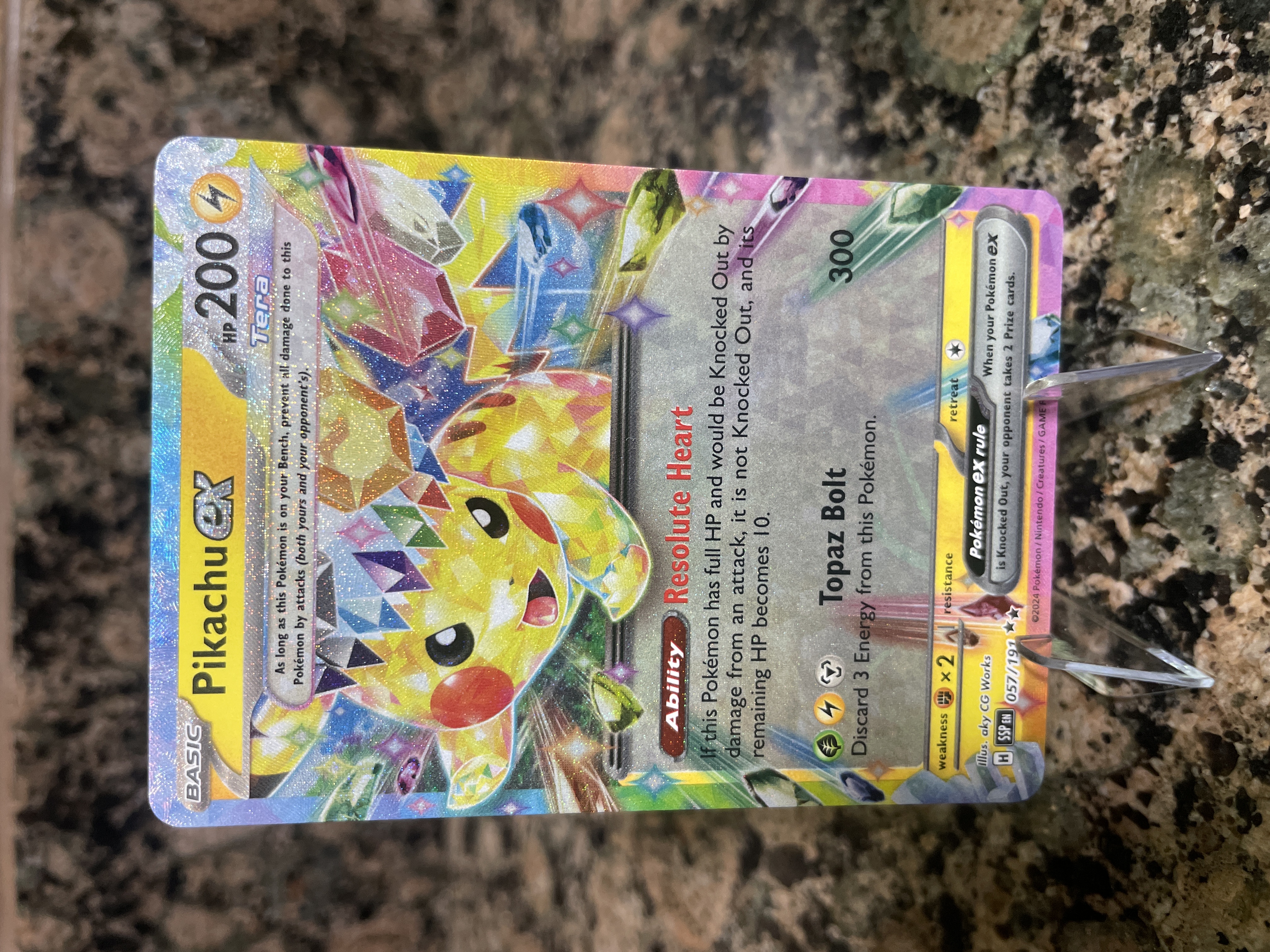 Pikachu EX (057) 2024 Pokemon Ssp EN-Surging Sparks - Pokmon Card Data