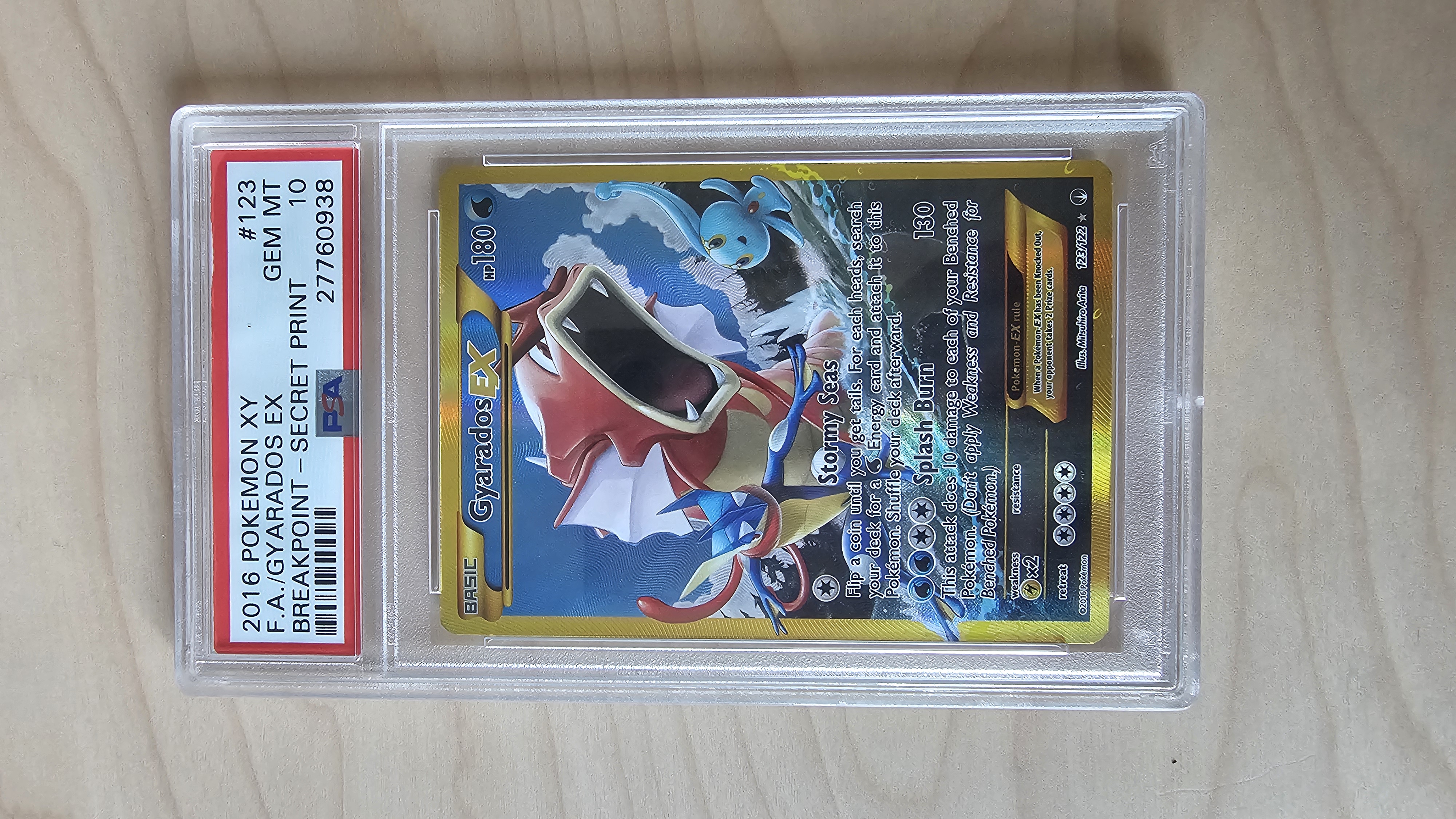 Full Art/Gyarados EX Secret (123) 2016 Pokemon XY Breakpoint - Pokmon Card Data Full Art/Gyarados EX Secret (123) 2016 Pokemon XY Breakpoint - Pokmon Card Data