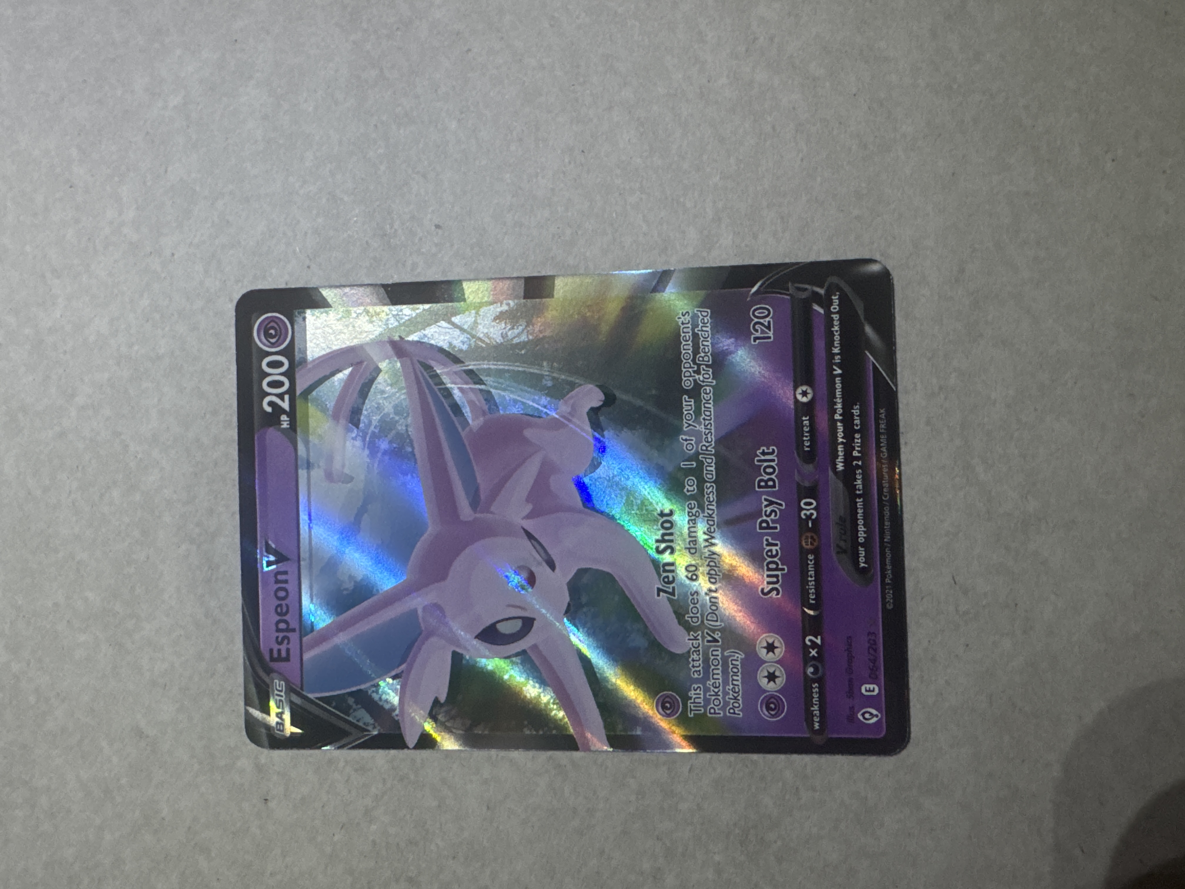 shiny espeon pokemon card GX (Singles) PokePort Cards favorite character Star Espeon value & info?