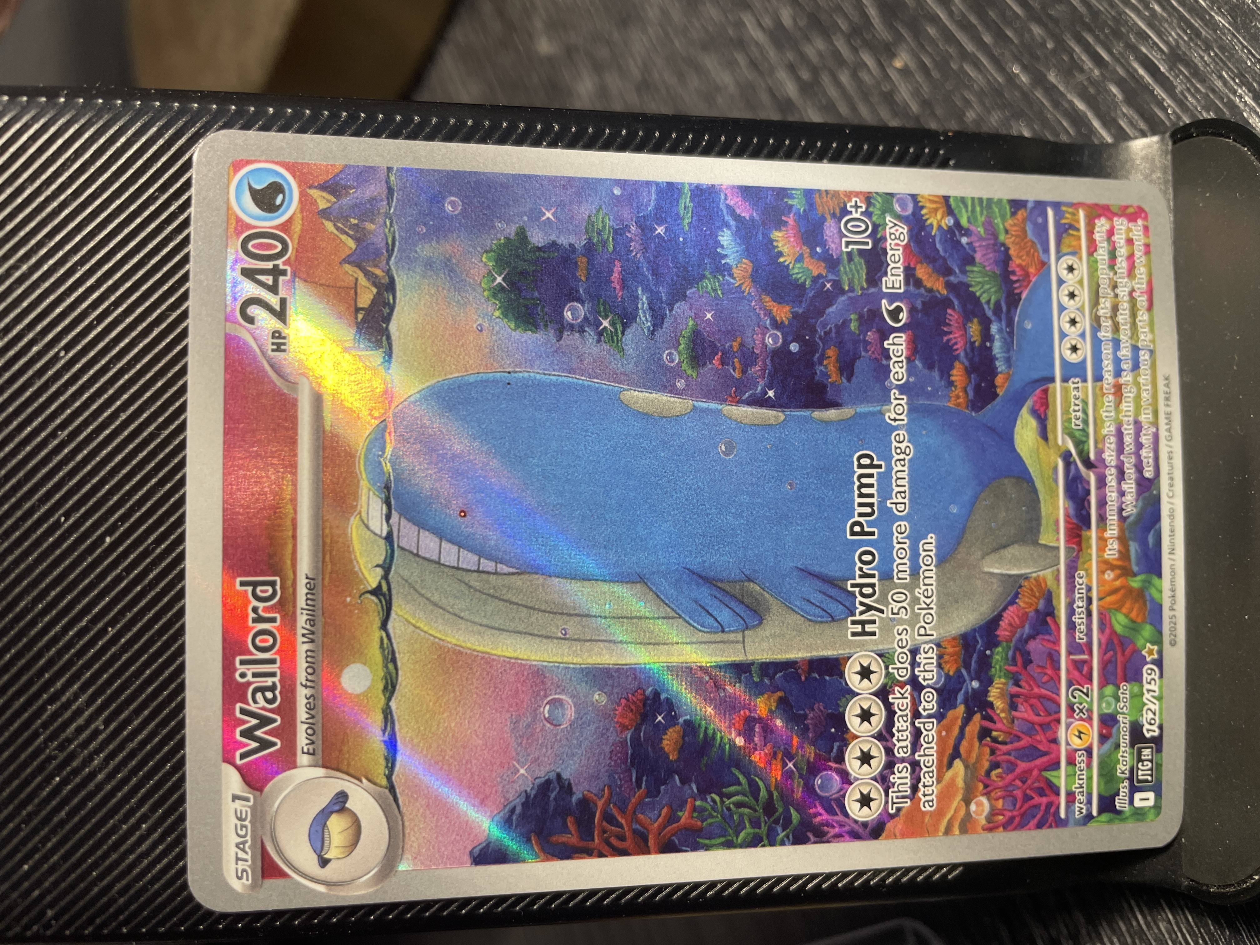 Wailord Illustration Rare (162) 2025 Pokemon Jtg EN-Journey Together - Pokmon  Card Data