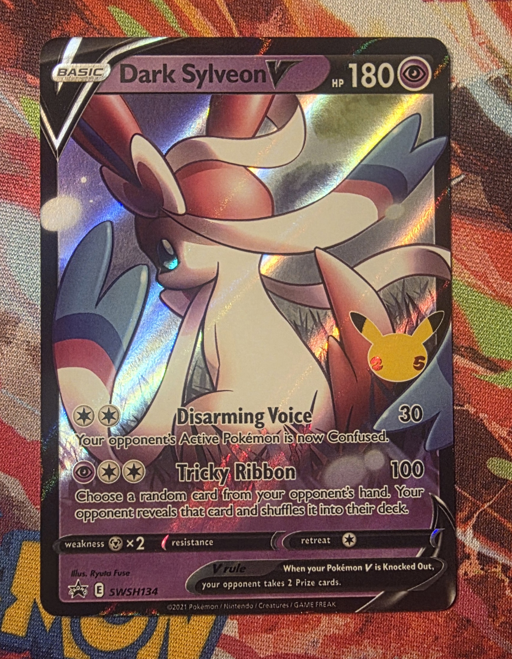 Dark Sylveon V Celebrations Collection (134) 2021 Pokemon Swsh Black Star  Promo - Pokmon Card Data