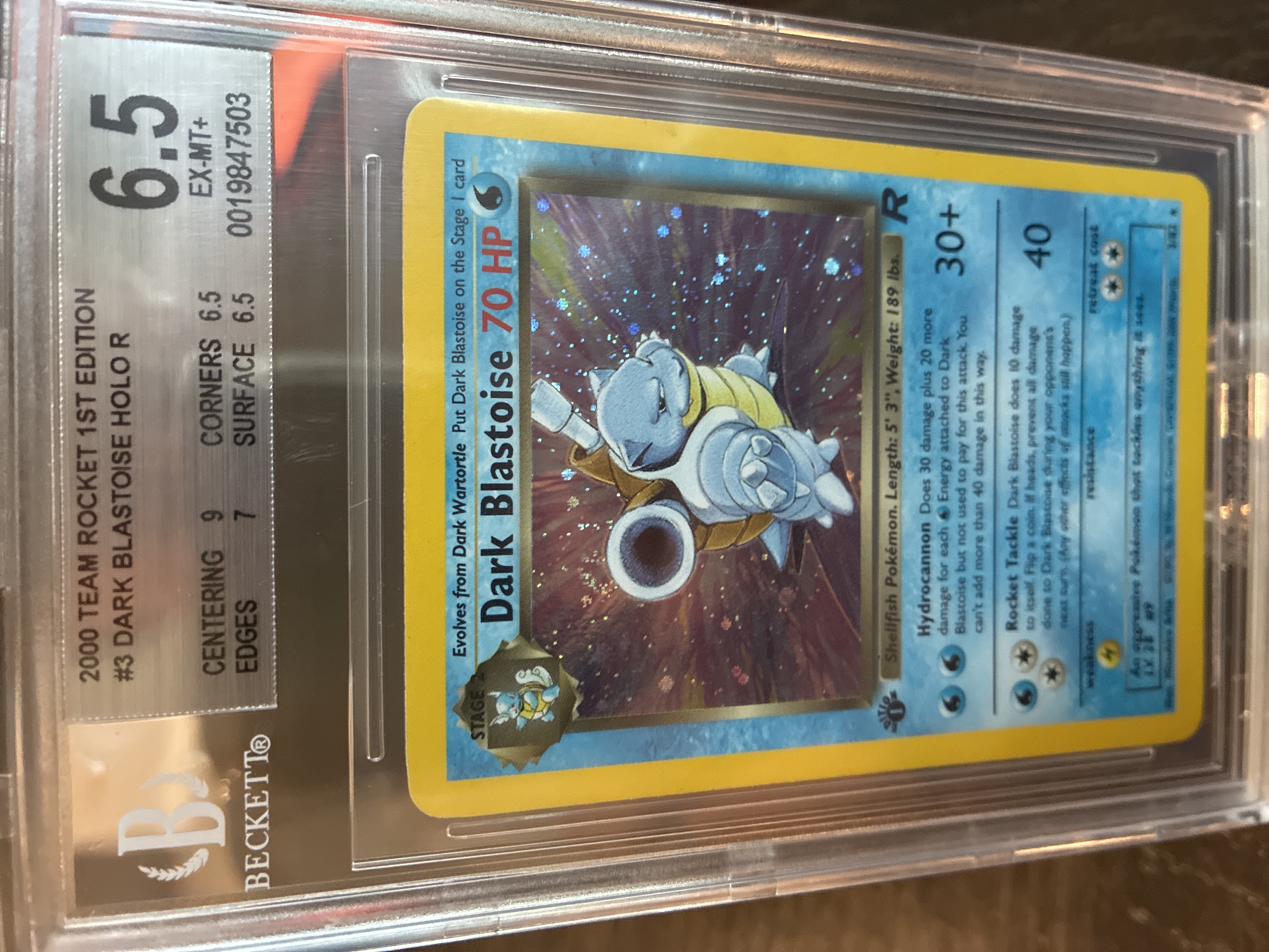 Dark Blastoise-Holo 1st Edition (3) 2000 Pokemon Rocket - Pokmon Card Data