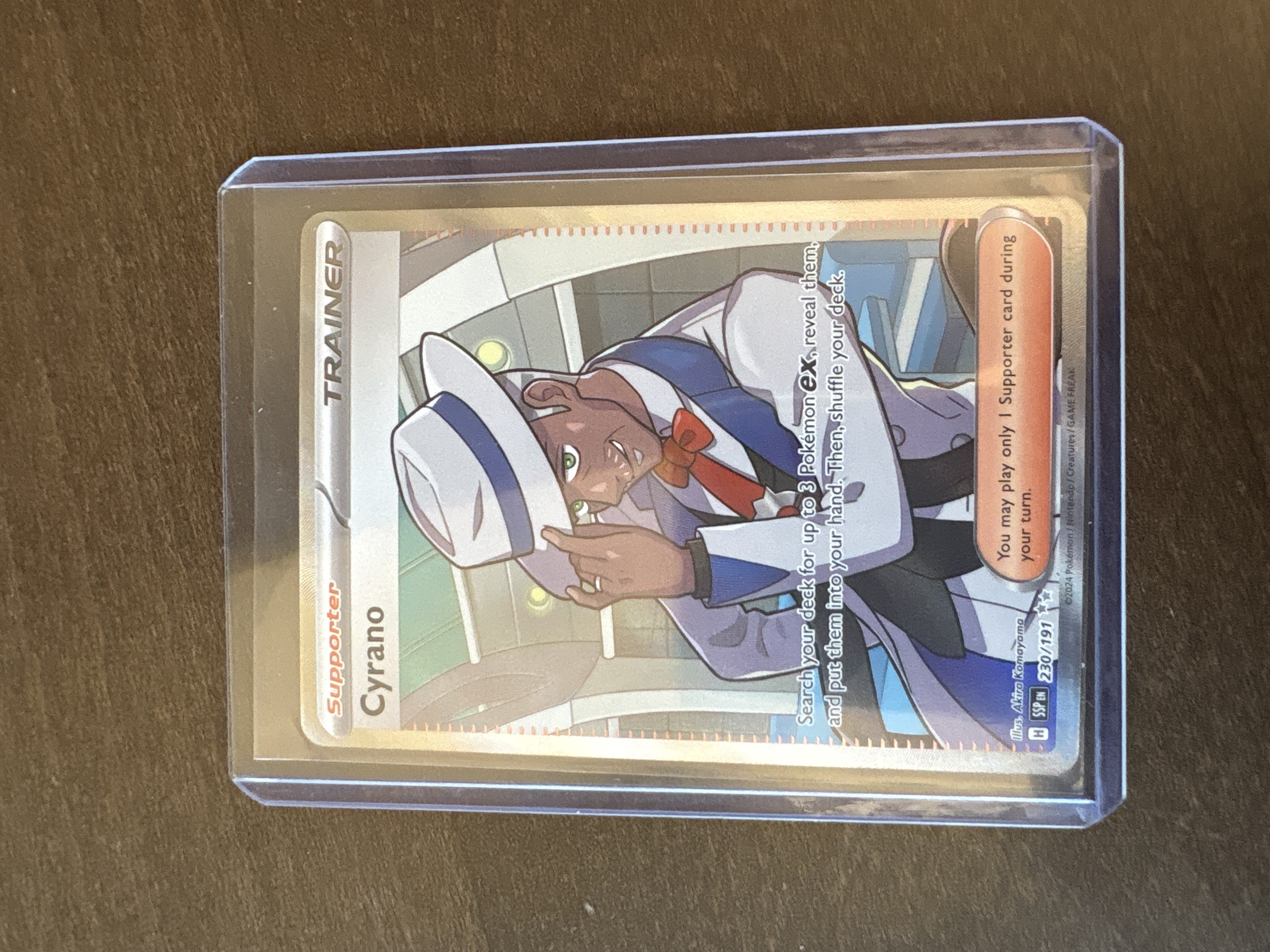 cyrano pokemon card Ultra Rare (230) 2024 Ssp EN-Surging Sparks Cyrano Reverse Holo 170/191 -