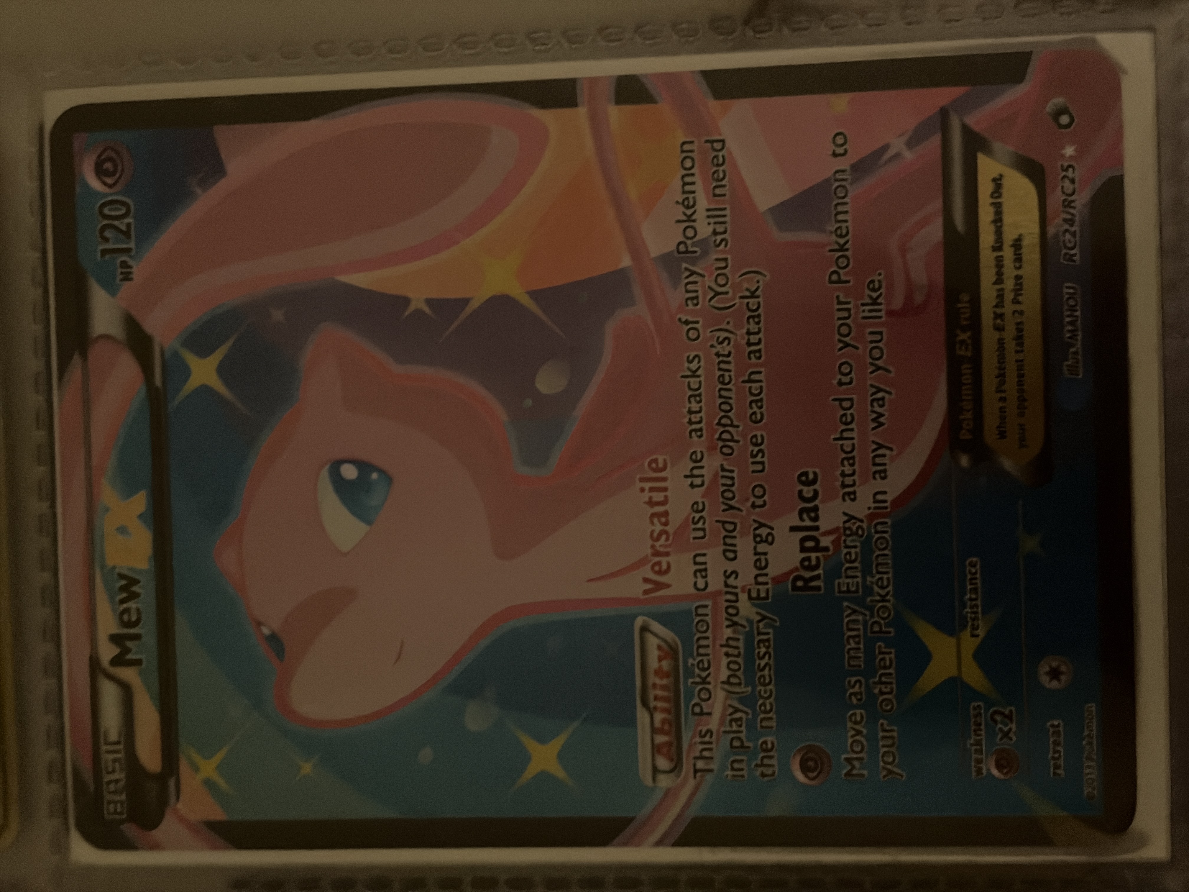 basic mew ex pokemon card 205 165 Case Colorless Genome Hacking Choose 1 of your opponents Active Pokémons attacks and use it as this attack. Mew EX 2013 Pokemon Legendary