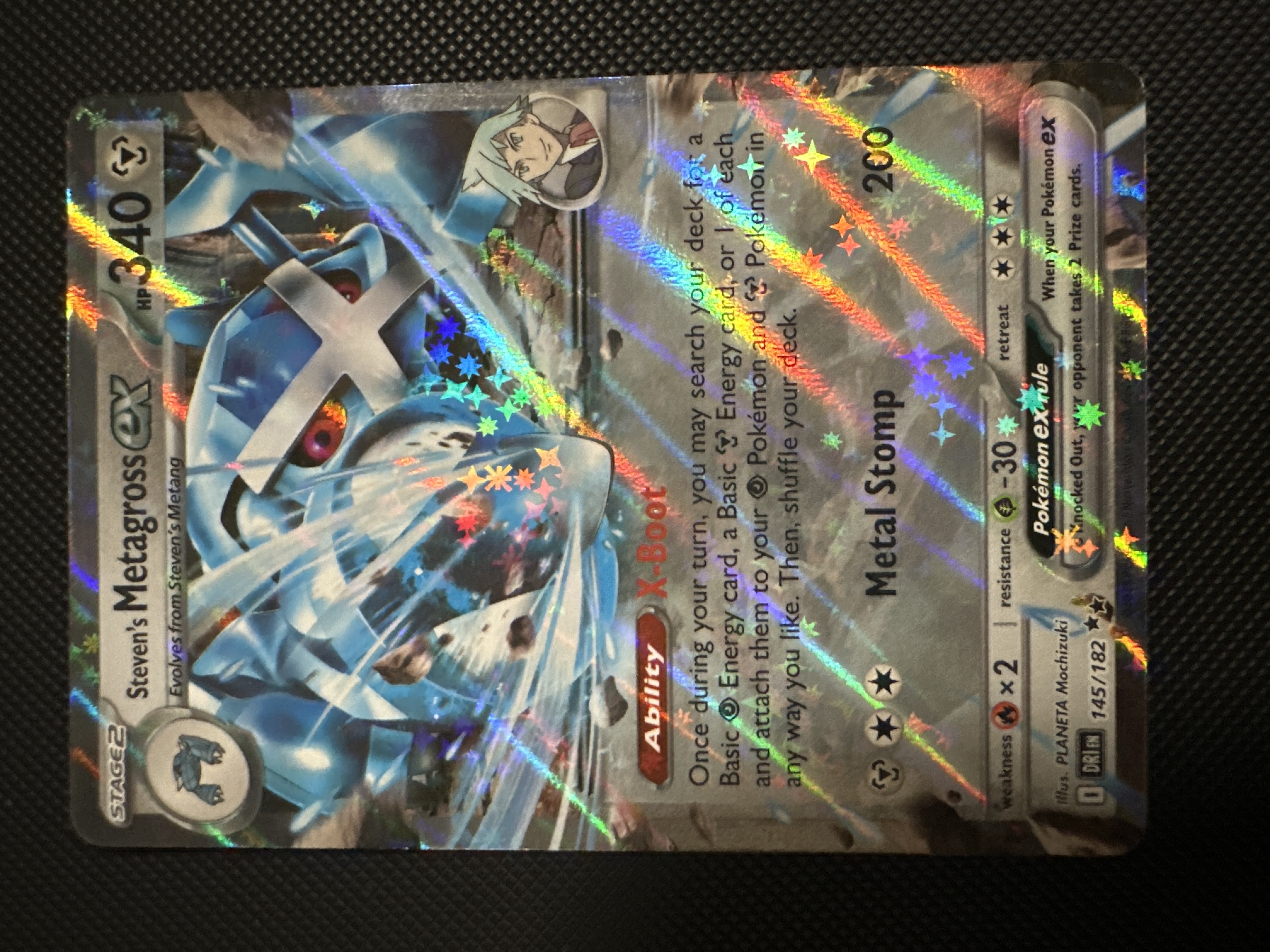 mega metagross ex pokemon card Steven's from Dream ex! As a diehard fan of Gen 3, seeing this was a dream and now come true by adding it to the collection. I love Colorless Retreat Cost Mega Metagross-EX Premium Collection