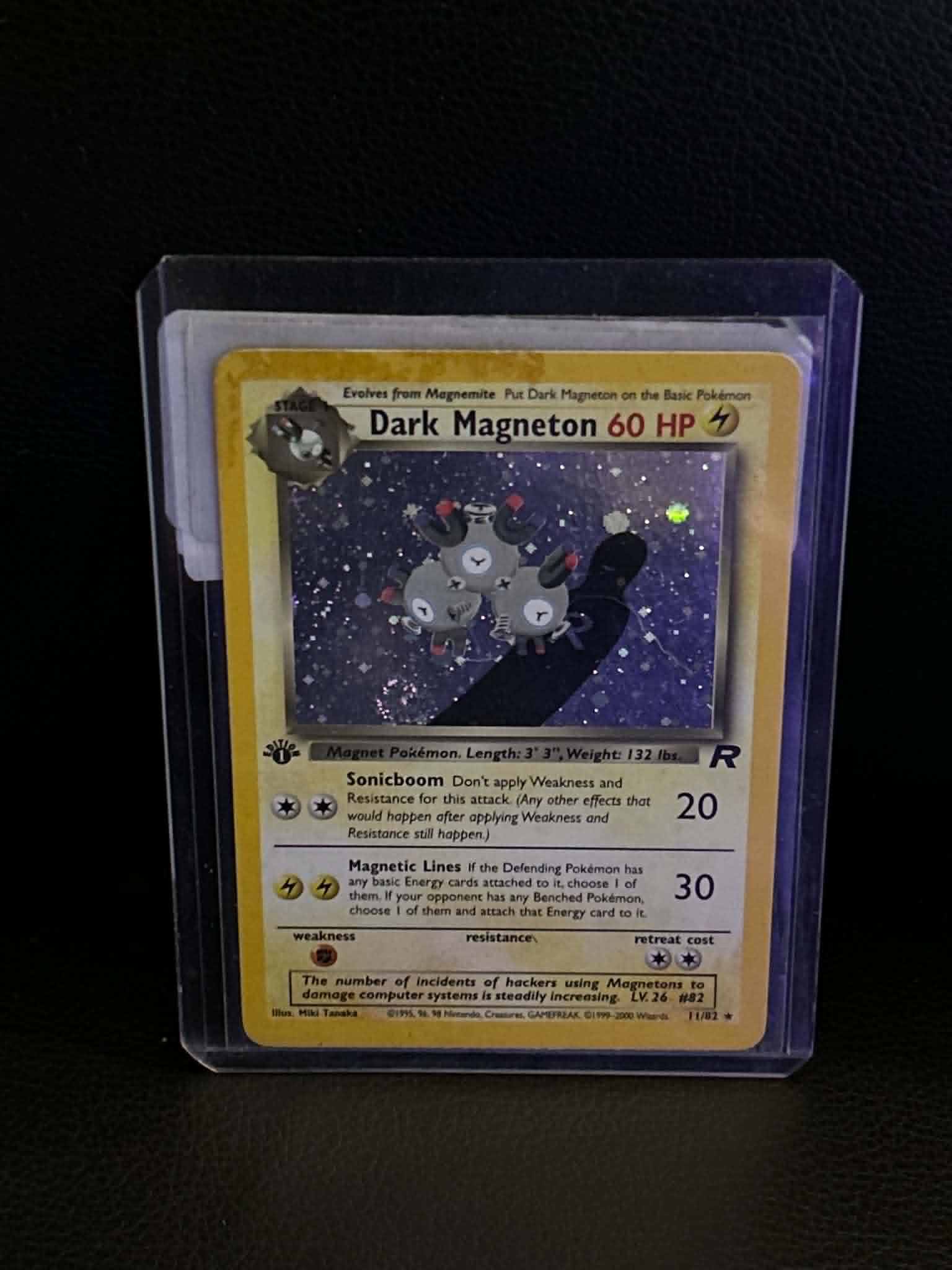 dark magneton pokemon card value Lv.26 No.082 Old Back Nintendo EX-VG Japane Featuring a striking image of the captivating character POKEMON CARD DARK MAGNETON TEAM