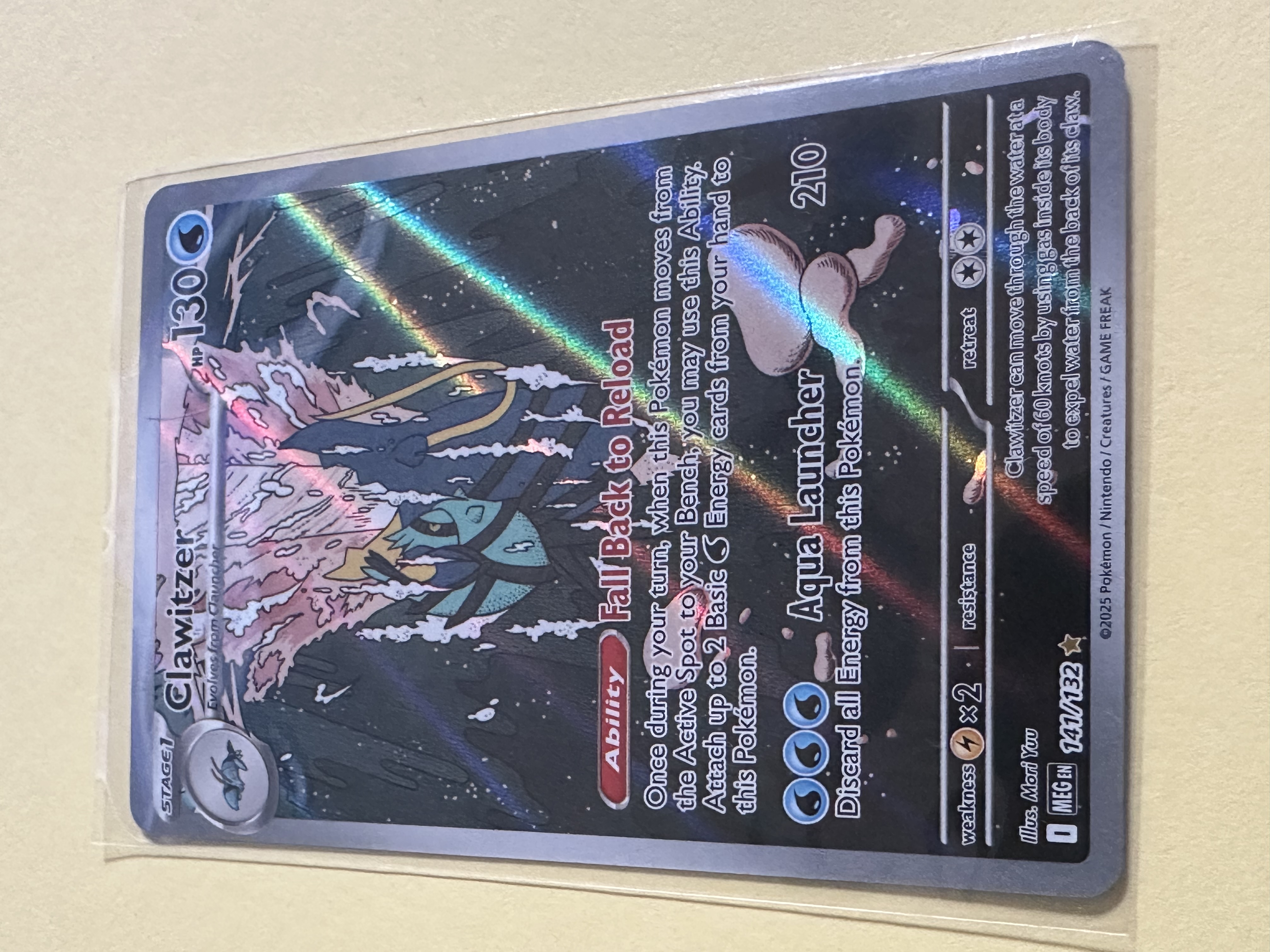 clawitzer pokemon card value Clawitzer - 141/132 - ME01: Mega Evolution [FULL ART] [Near Mint]