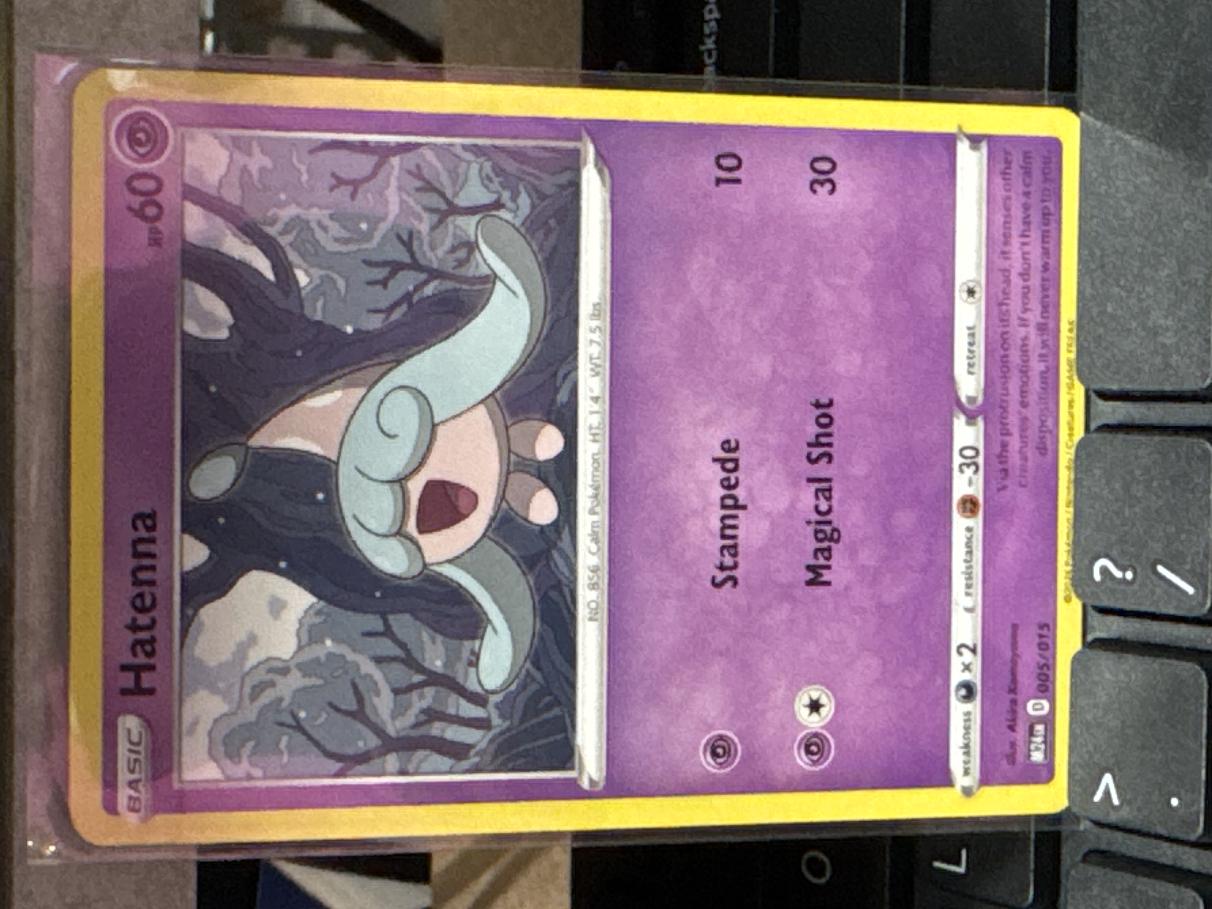 how much is hatenna pokemon card worth - SV054/SV122 Shiny Holo Rare Colorless Magical Shot (30) Weakness Darkness 2 Resistance Fighting 2025 McDonald's Happy Meal Hatenna