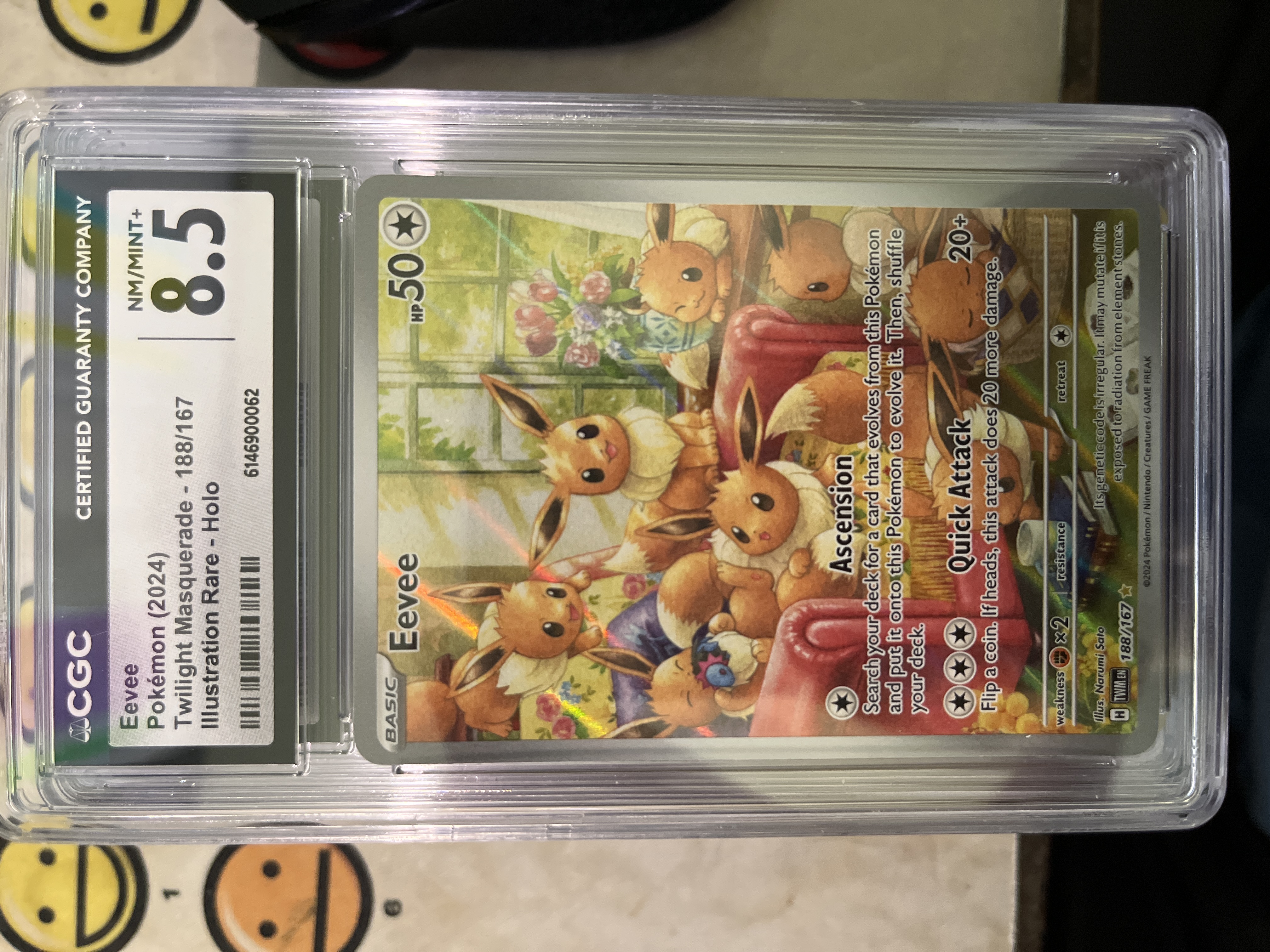 188 167 pokemon card Eevee 188/167 Twilight Masquerade (Graded) Display Case  CardAura Cards in Damaged condition may have major border wear Pokemon Eevee 188/167 Illustration Rare