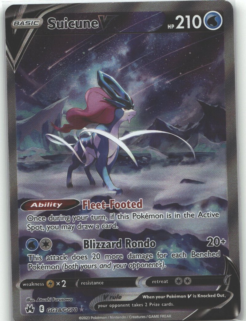 Suicune V GG38 - Crown Zenith: Galarian Gallery - Pokémon Card
