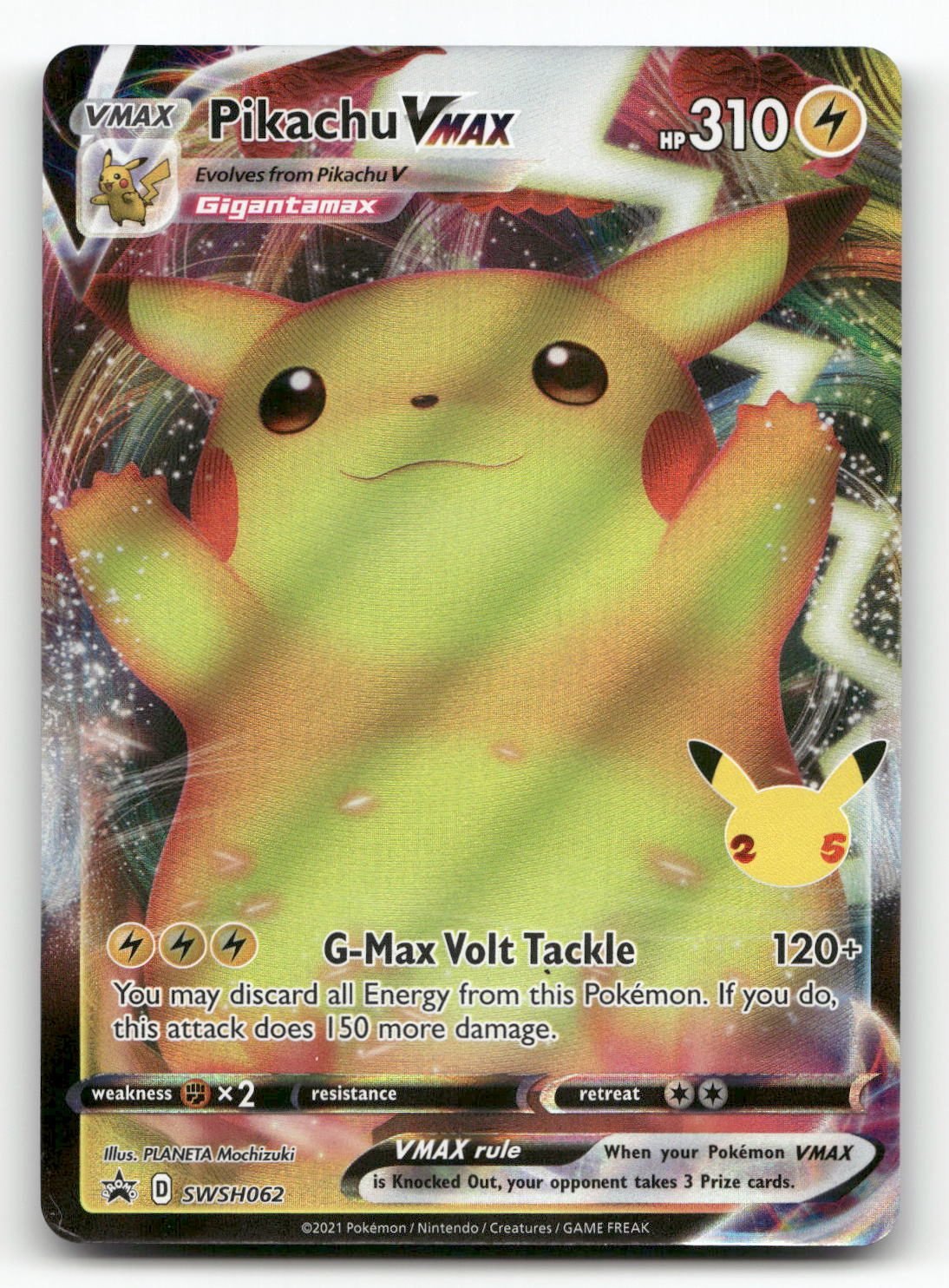 Pikachu VMAX SWSH062 - SWSH: Sword & Shield Promo Cards - Pokémon