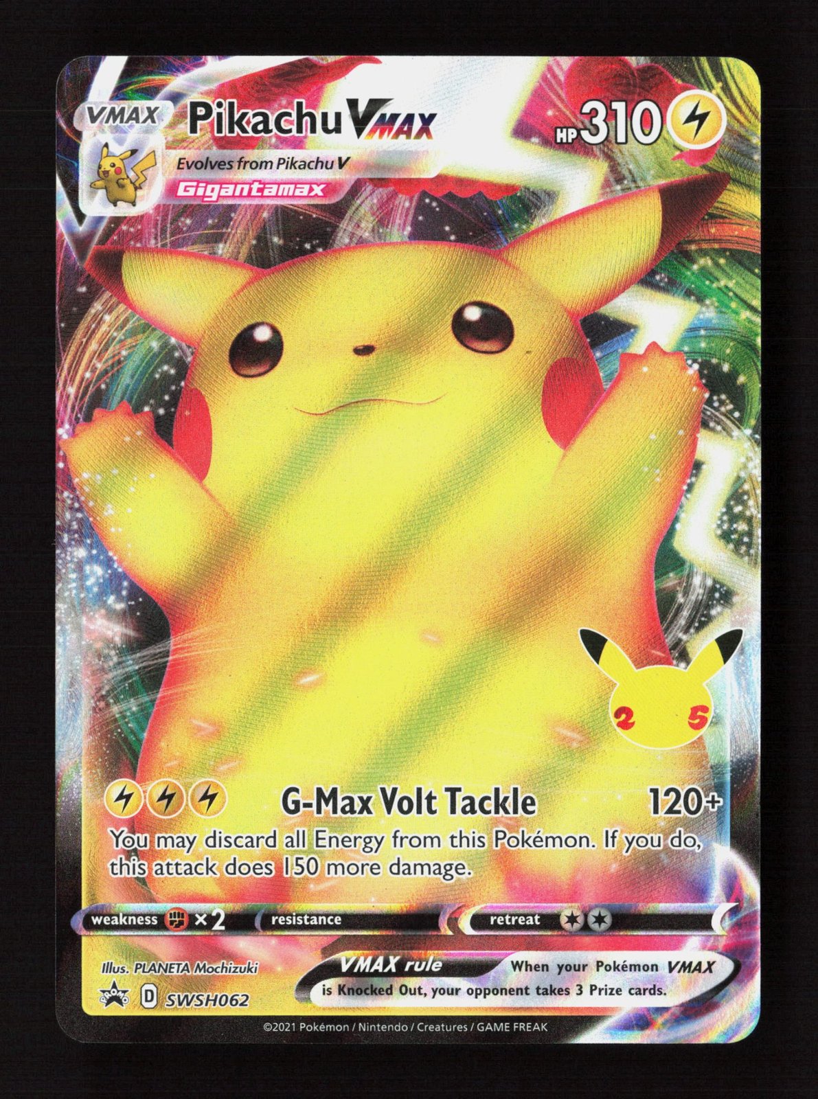 Pikachu VMAX SWSH062 - SWSH: Sword & Shield Promo Cards - Pokémon
