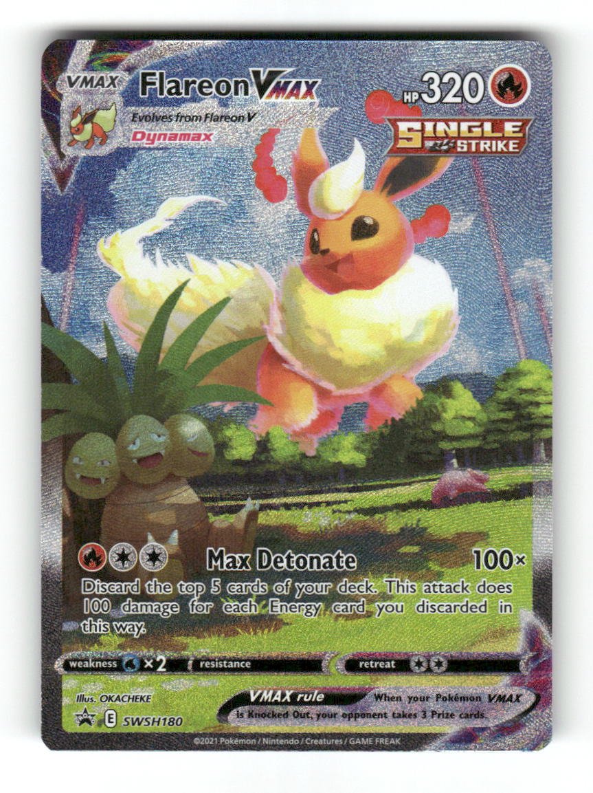 Flareon VMAX SWSH180 - SWSH: Sword & Shield Promo Cards - Pokémon