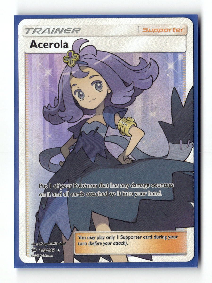 Acerola (Full Art) 142 - SM - Burning Shadows - Pokémon Card