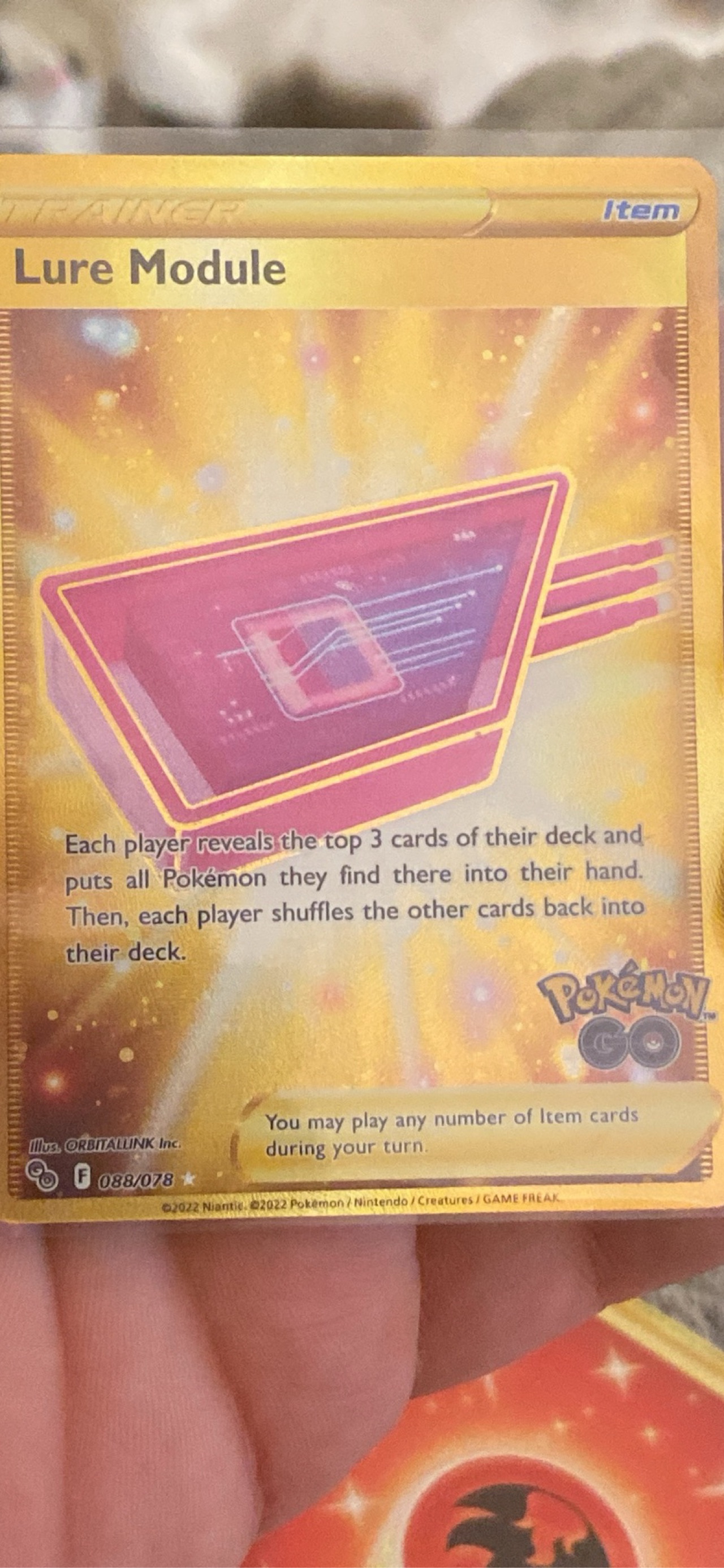 gold lure module pokemon go card Game] [UR] S10b-093/071 Pokemon Trainer's Goods [Condition A 1 (Used) 657413287| magi -TCG Marketplace- placed immediately into protective sleeves Full Art/Lure Module Secret (088)