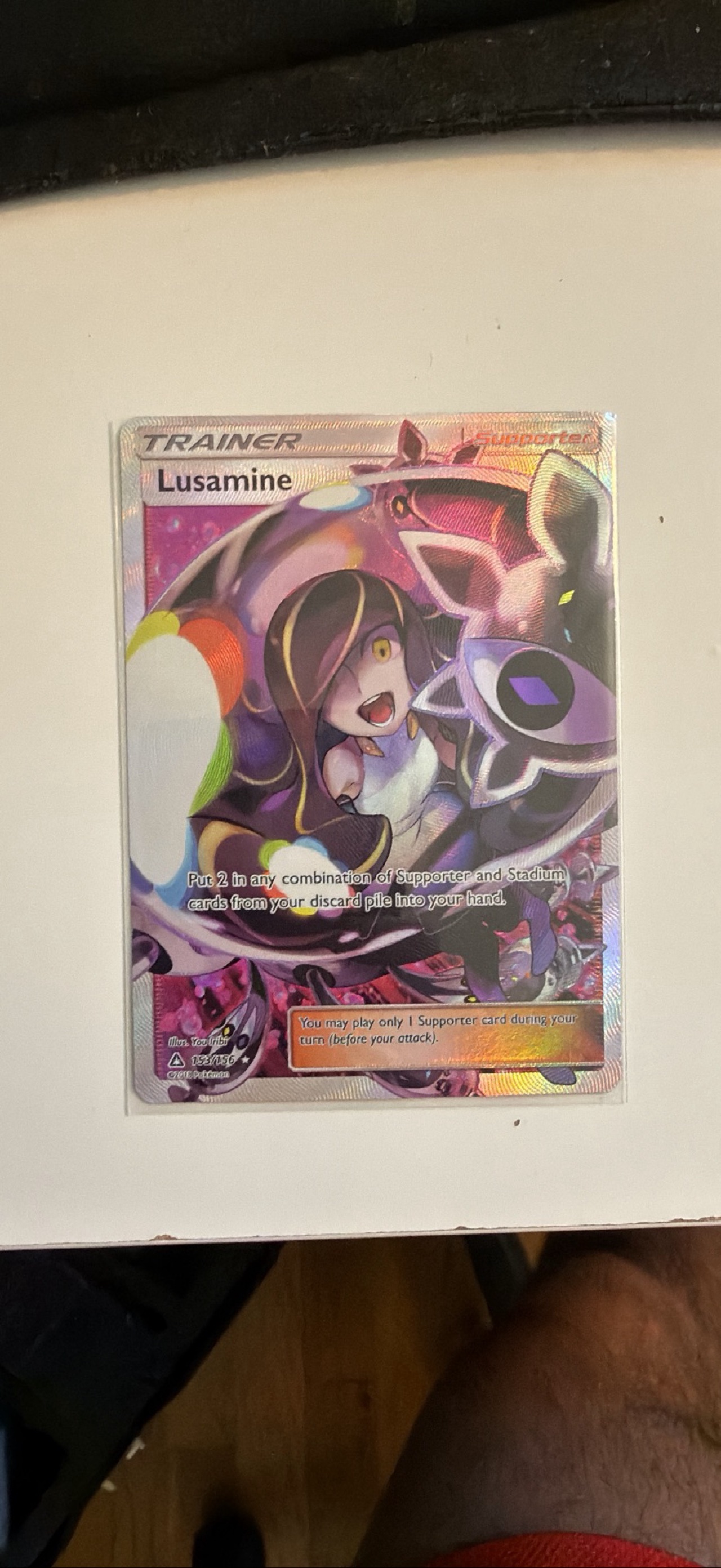 lusamine pokemon card price Prism Star 2018 Japanese Sun & Moon: Super-Burst Impact #092/095 Holo Guide Lusamine. Evil? Traumatized? Both? My