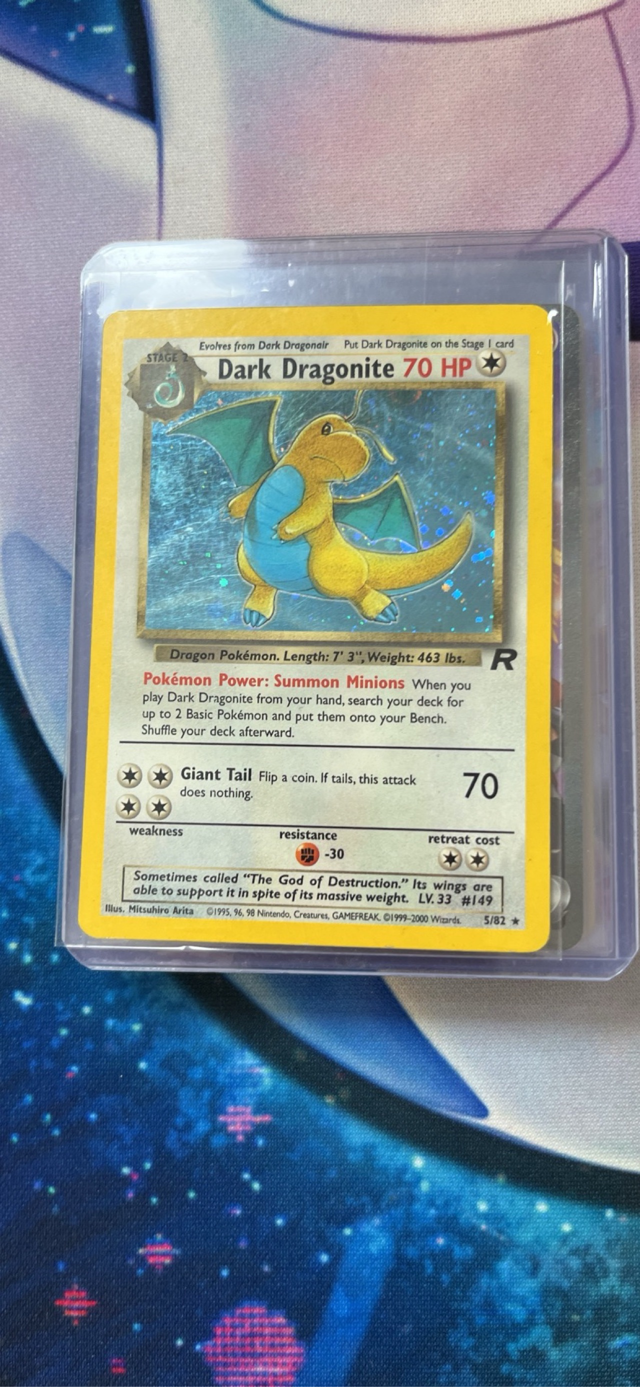 dark dragonite holographic card Graded - HOLO Legendary Collection Evolves from Dark Dragonair Type A PSA 10 Dark Dragonite