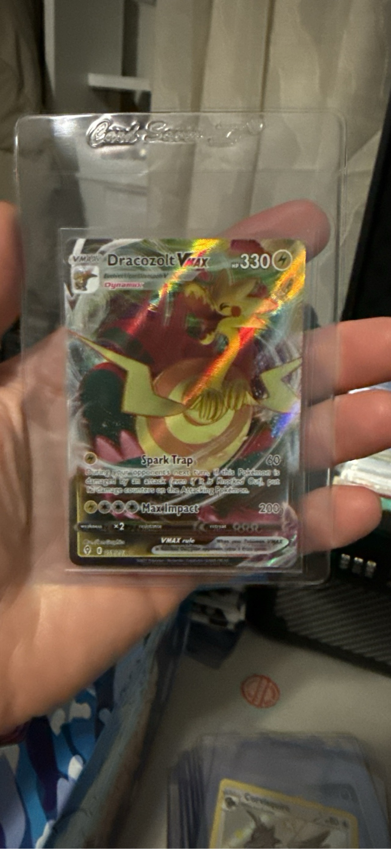 dracozolt pokemon card V & Vmax Set - Evolving Skies 058/203 & 059/203 When your Pokmon V is Knocked Out Full Art/Dracozolt Vmax (059) 2021