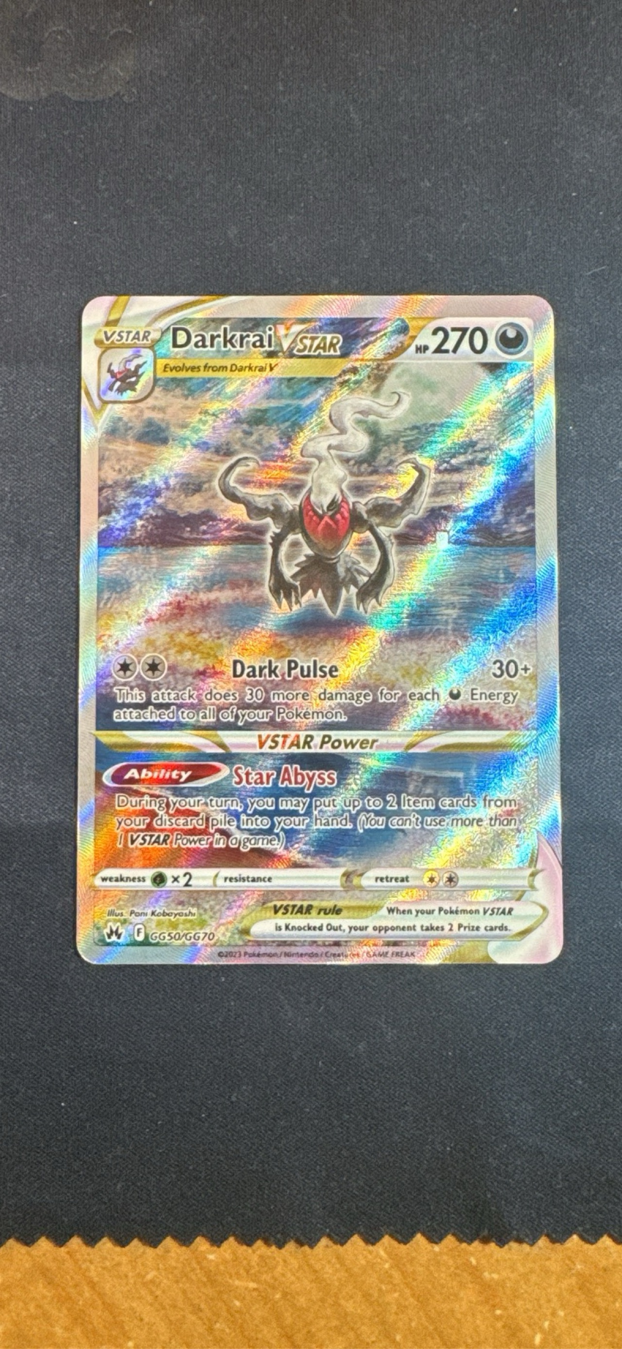 Darkrai VSTAR GG50 - Crown Zenith: Galarian Gallery - Pokémon Card