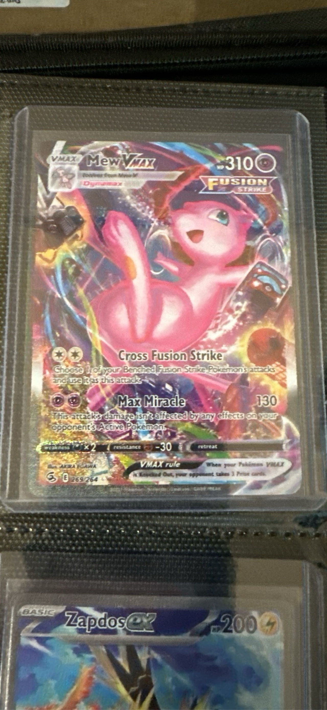 Mew VMAX (Alternate Art Secret) 269 - SWSH08: Fusion Strike