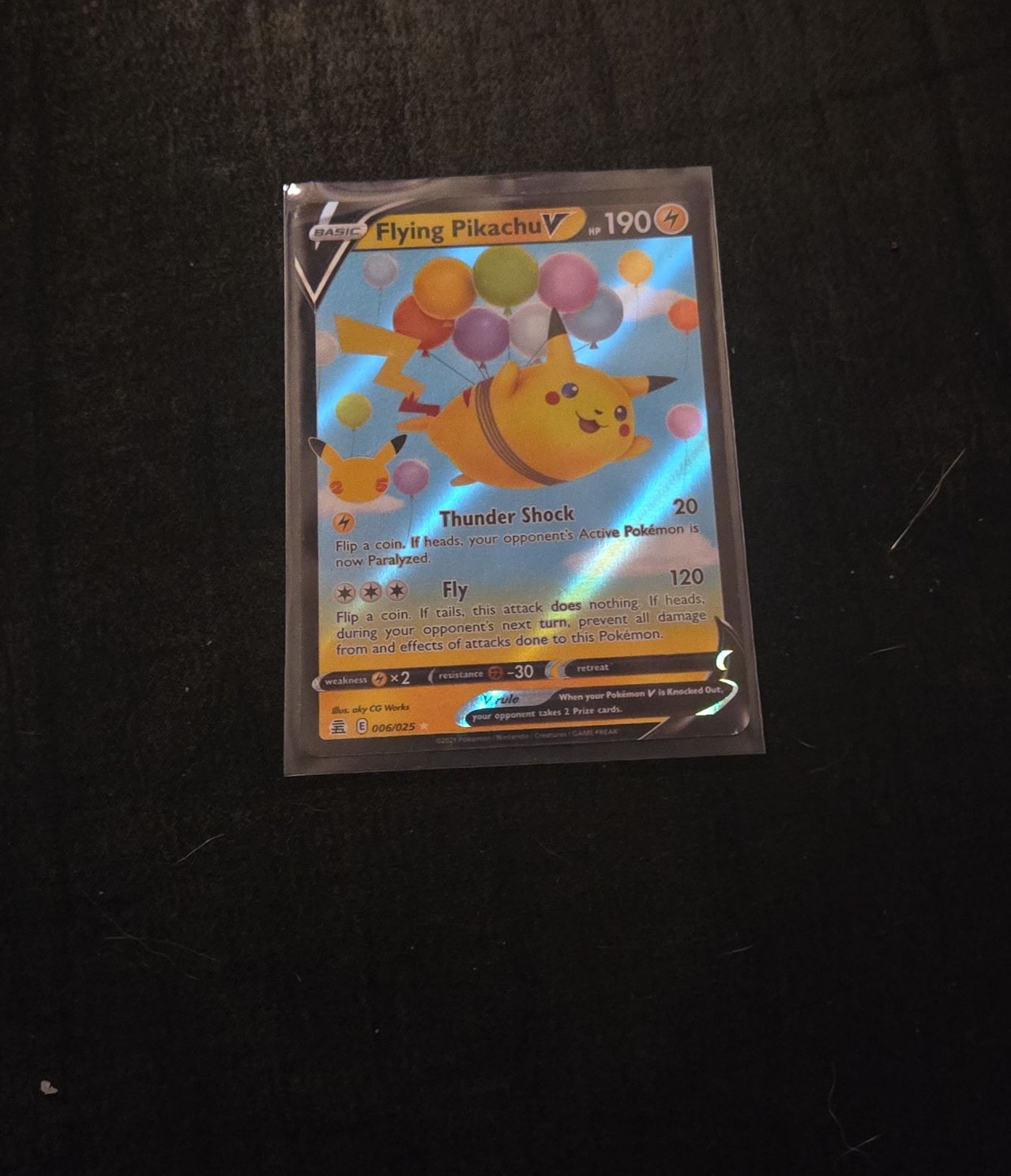 flying pikachu pokemon card value V - 006/025 including damage Flying Pikachu | eBay