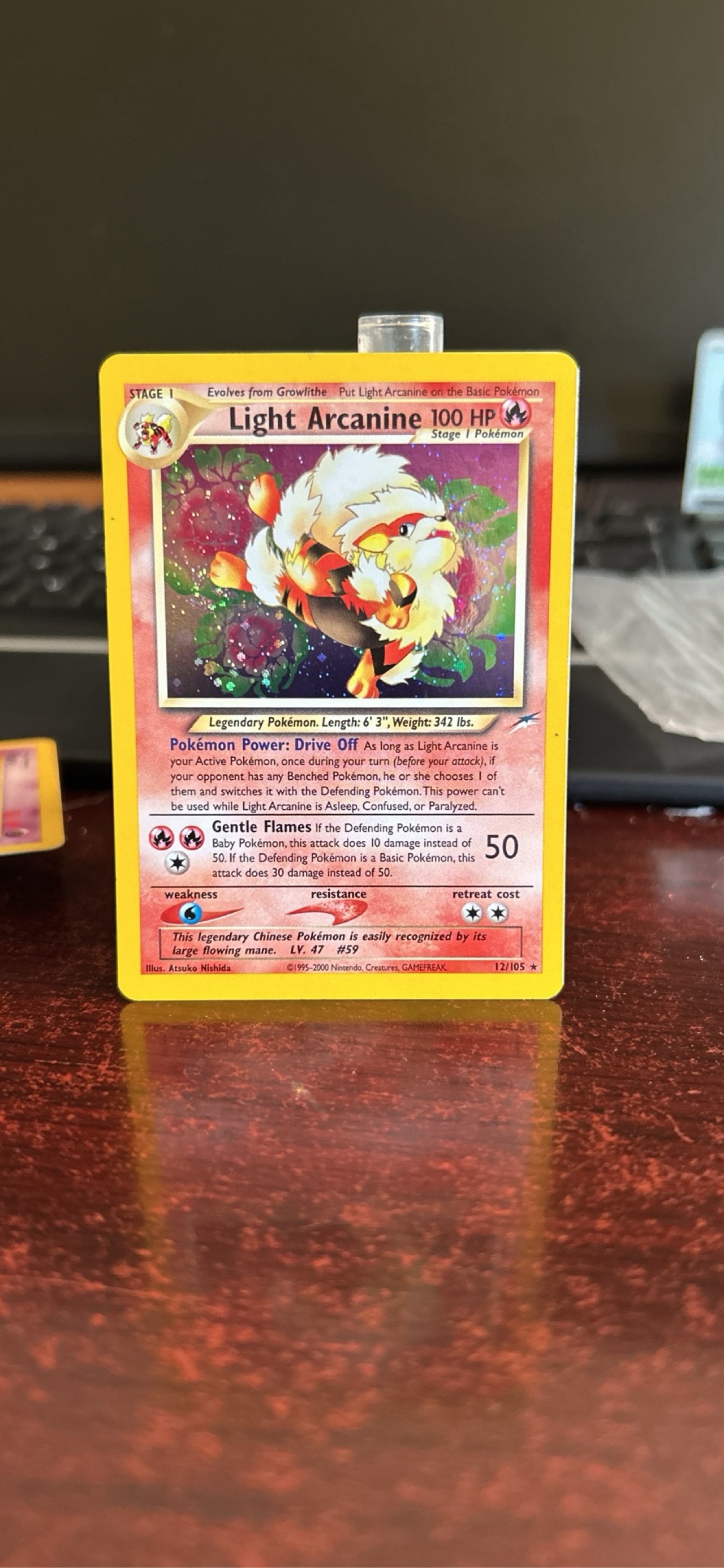 arcanine holographic card - 028/182 - Destined Rivals [1RR] Gentle Flames (50) If the Defending Pokemon is a Baby Pokemon Arcanine - 22/214 - Holo