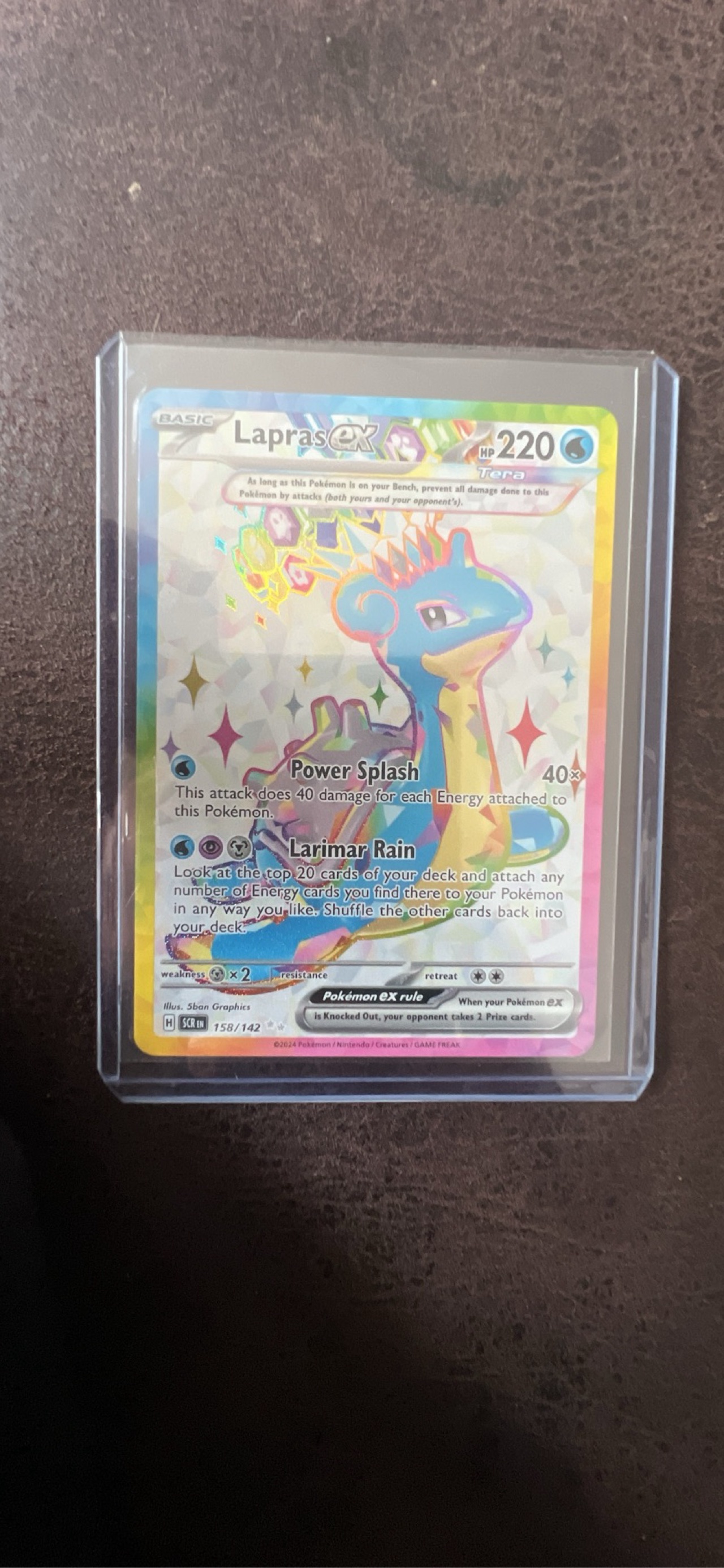 158 142 pokemon card STELLAR CROWN Lapras ex #158/142 Description coming soon... POKEMON CGC PRISTINE 10 LAPRAS