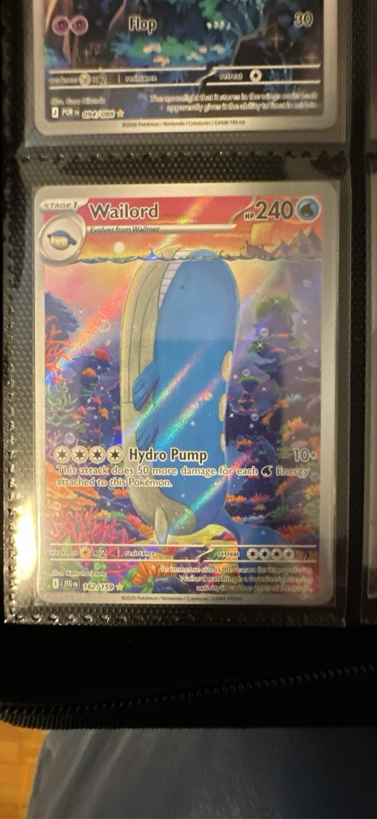 pokemon wailord card ex - 095/081 (095/081) RarityUltra Rare Hit Points250 HP Water 2015 Pokemon Xy Primal Clash