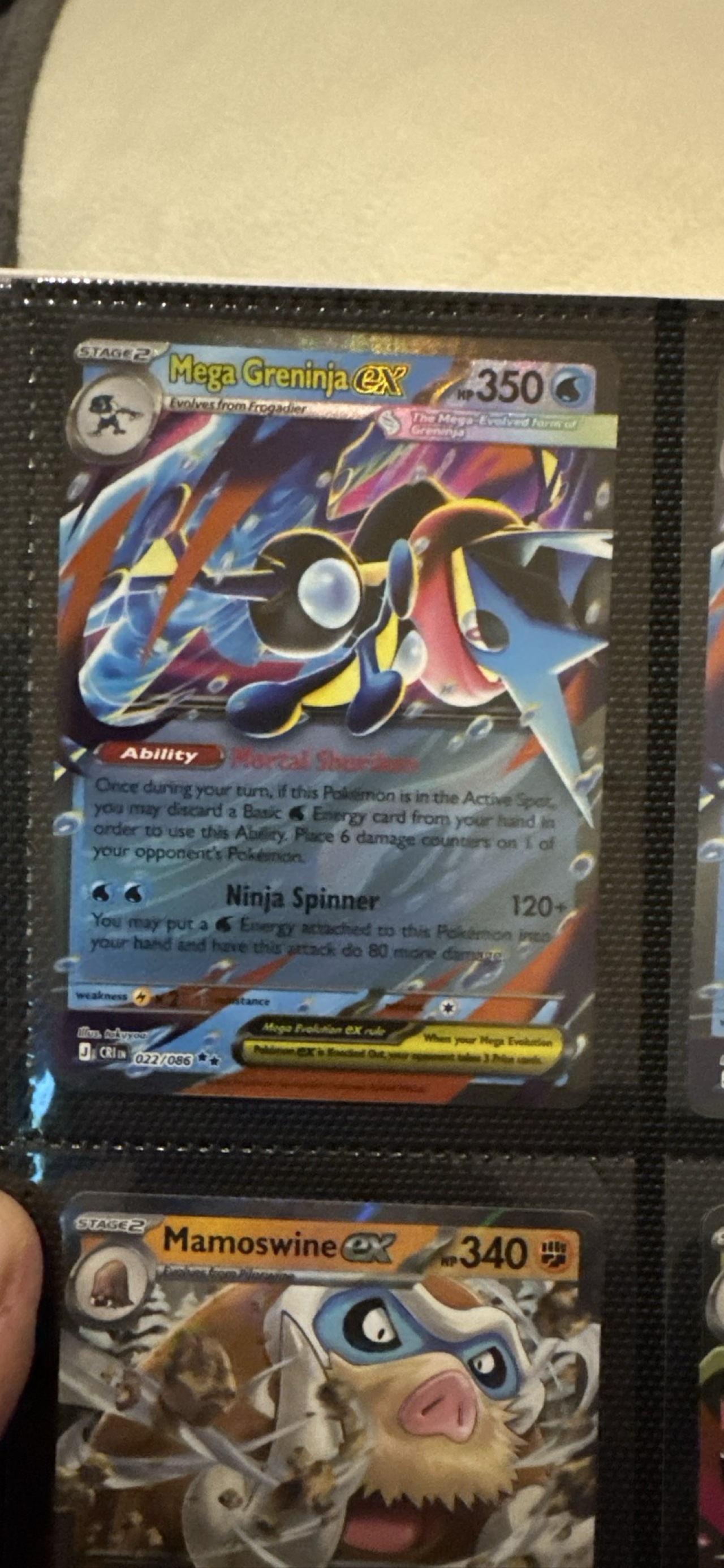 Mega Greninja EX 22 - Pokemon Cri EN-Chaos Rising - Pokémon Card