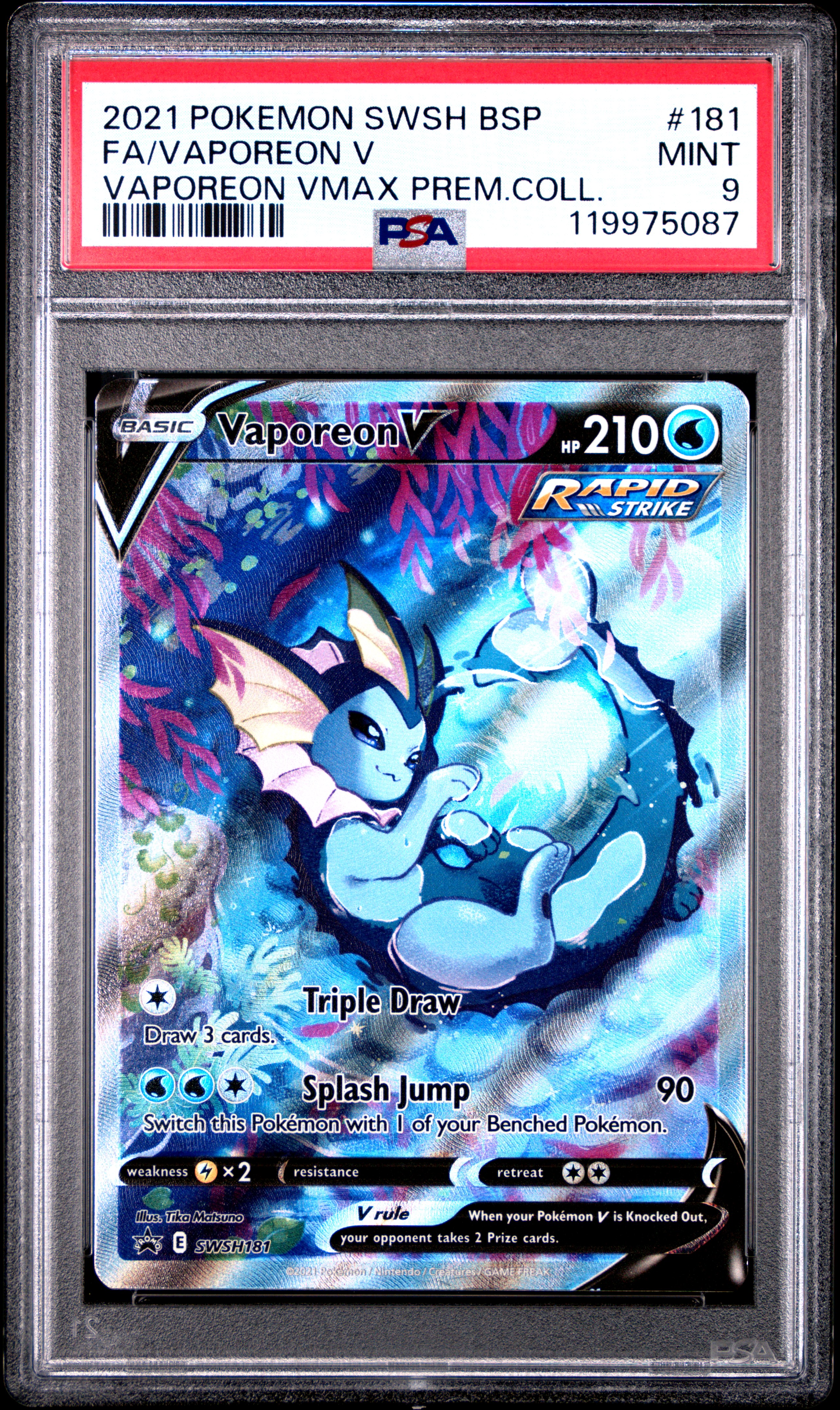 Vaporeon V SWSH181 ポケモンカード英語版 119975087-front.jpg