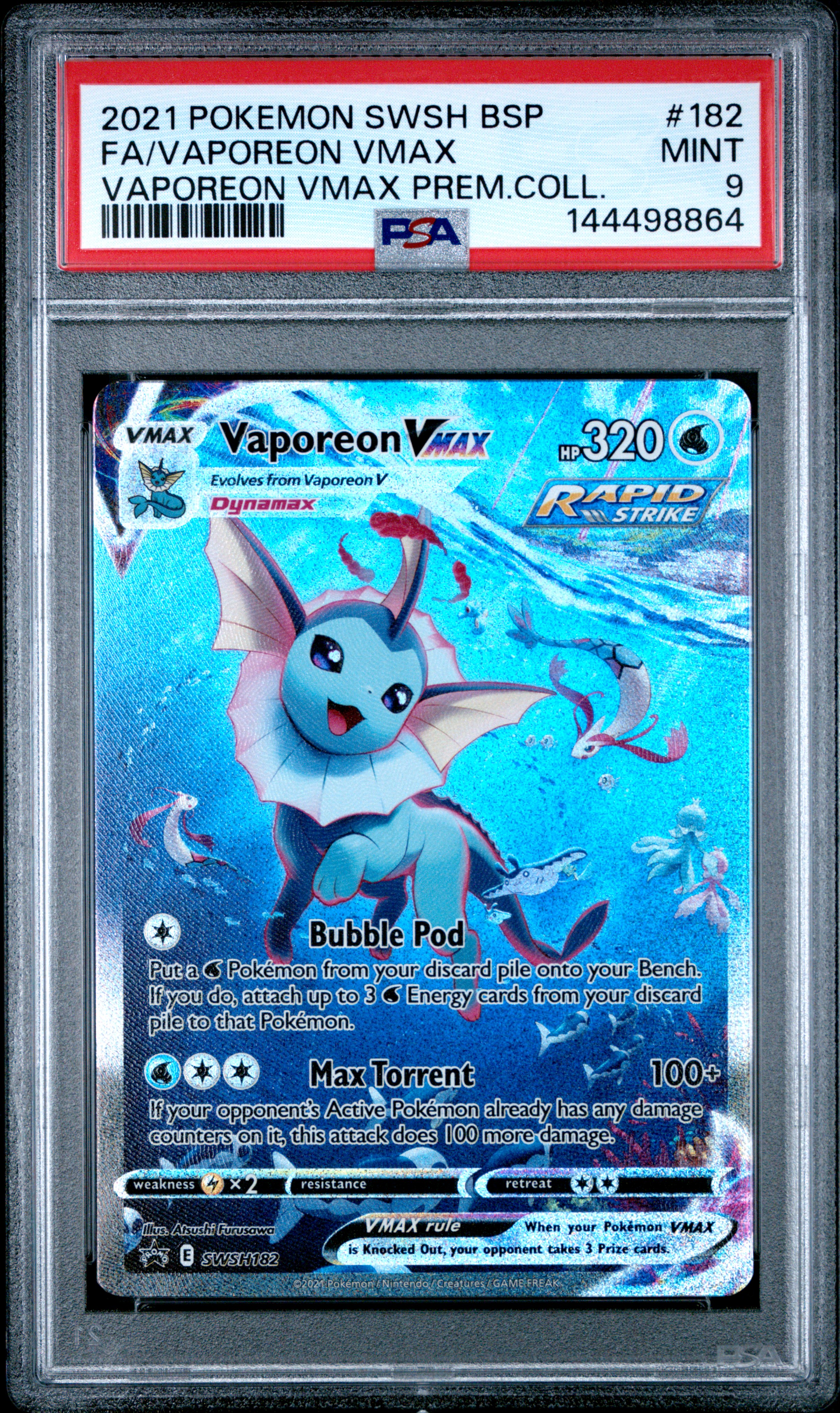 Full Art/Vaporeon Vmax Vaporeon Vmax Premium Collection (182) 2021 Pokemon Swsh Black Star Promo - Pokmon Card Data Full Art/Vaporeon Vmax Vaporeon Vmax Premium Collection (182) 2021 Pokemon Swsh Black Star Promo - Pokmon Card Data