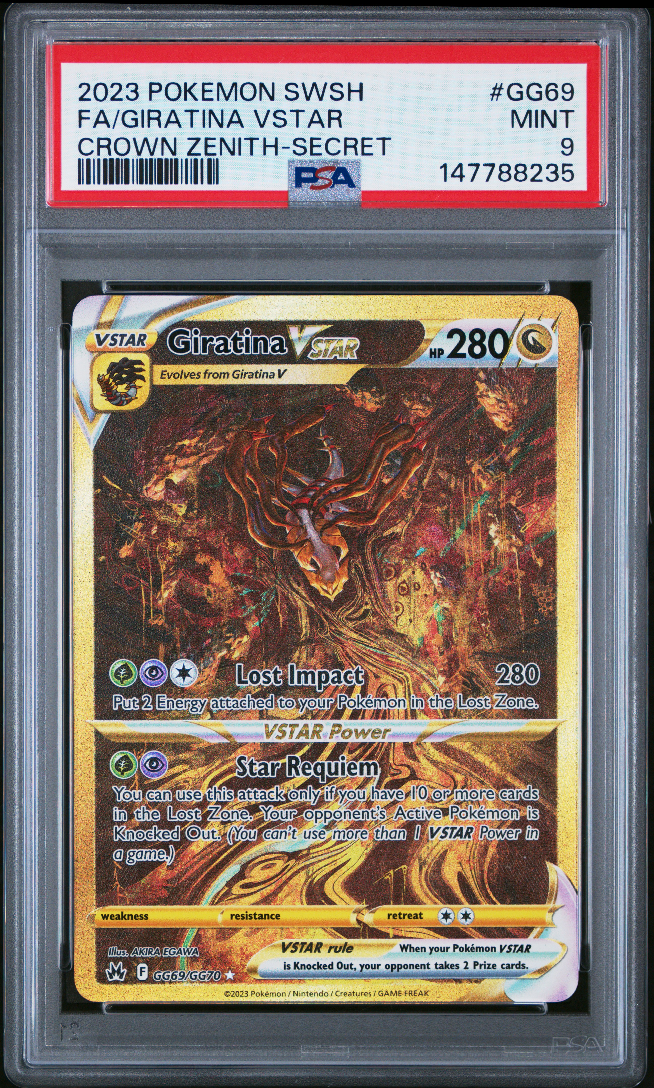 Giratina VSTAR (Secret) GG69 - Crown Zenith: Galarian Gallery